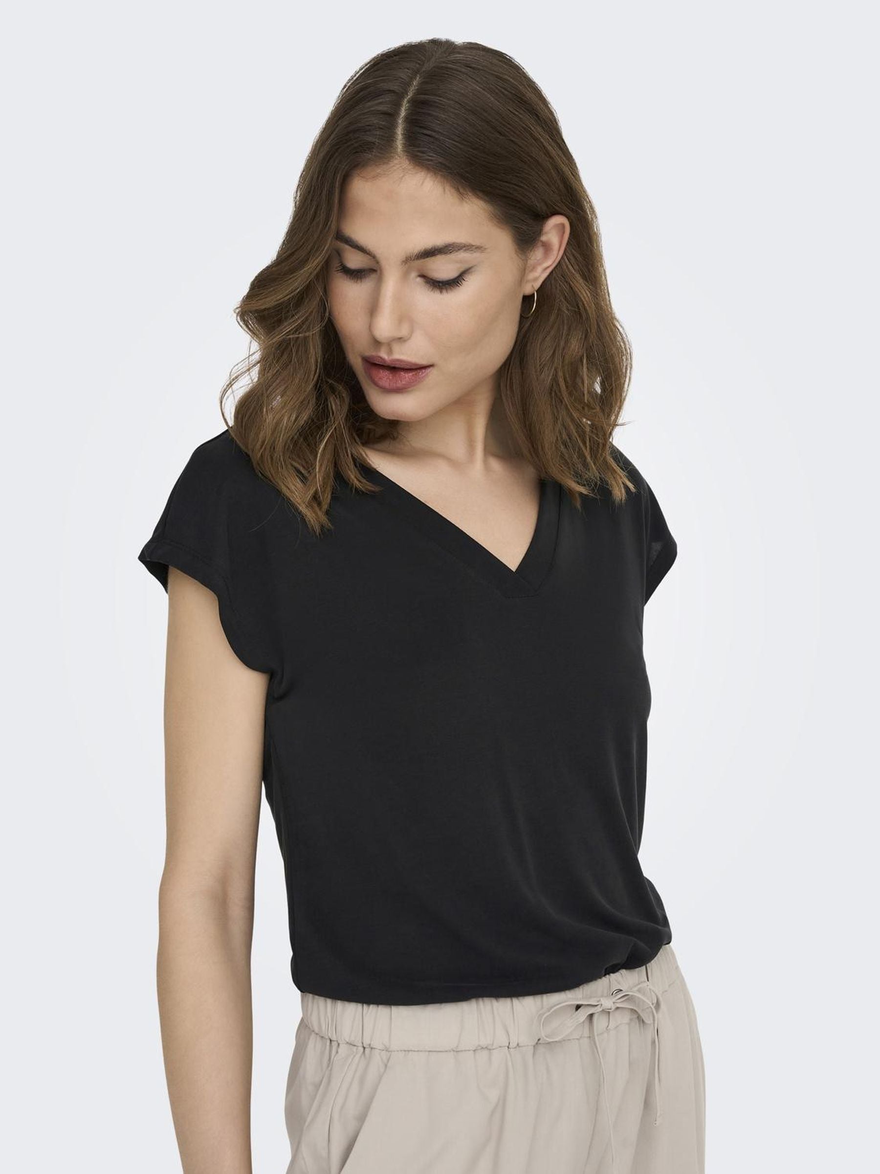 Only T-Shirt V-Ausschnitt