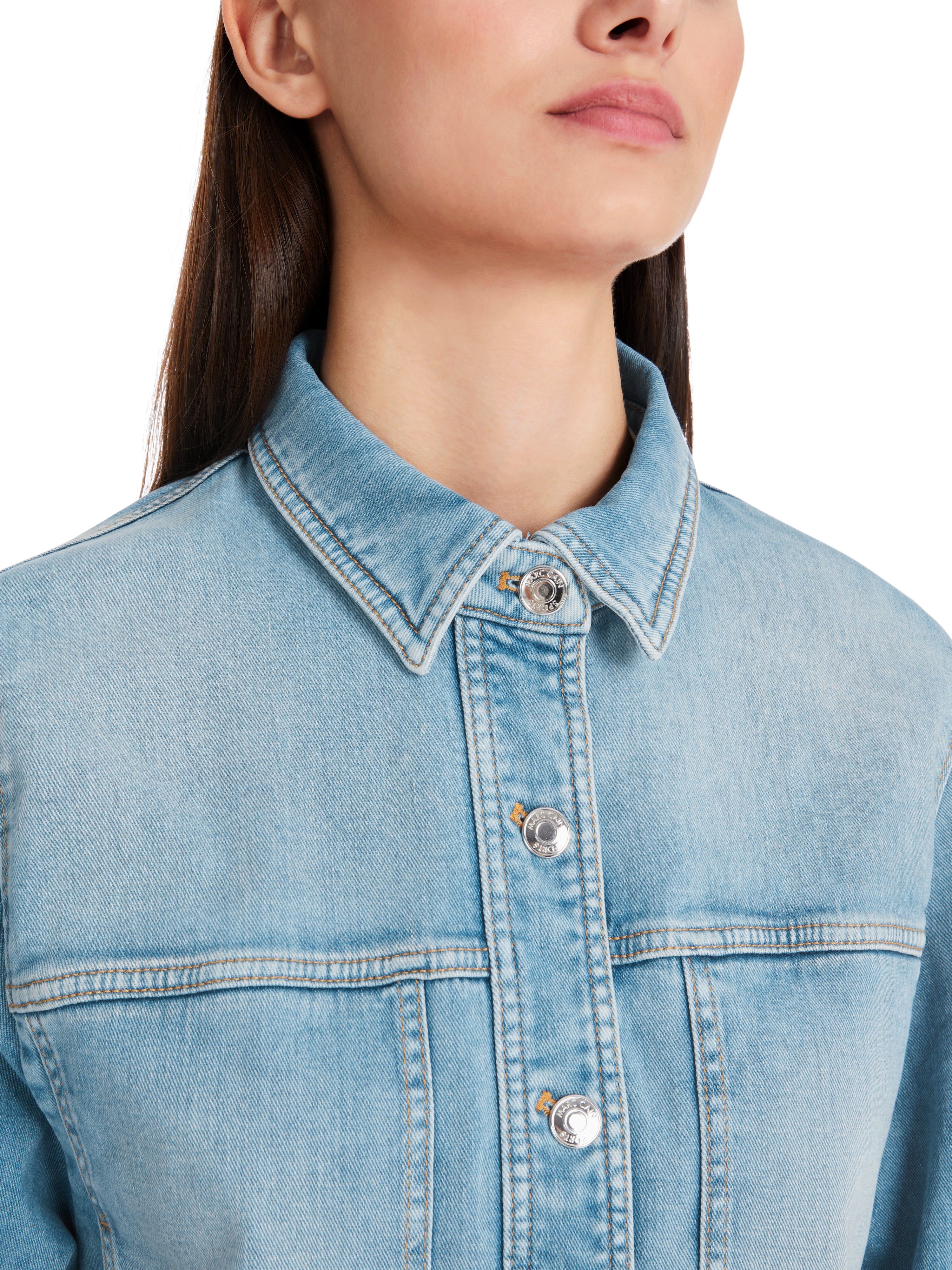 Jacke in Used Denim "Rethink Together"