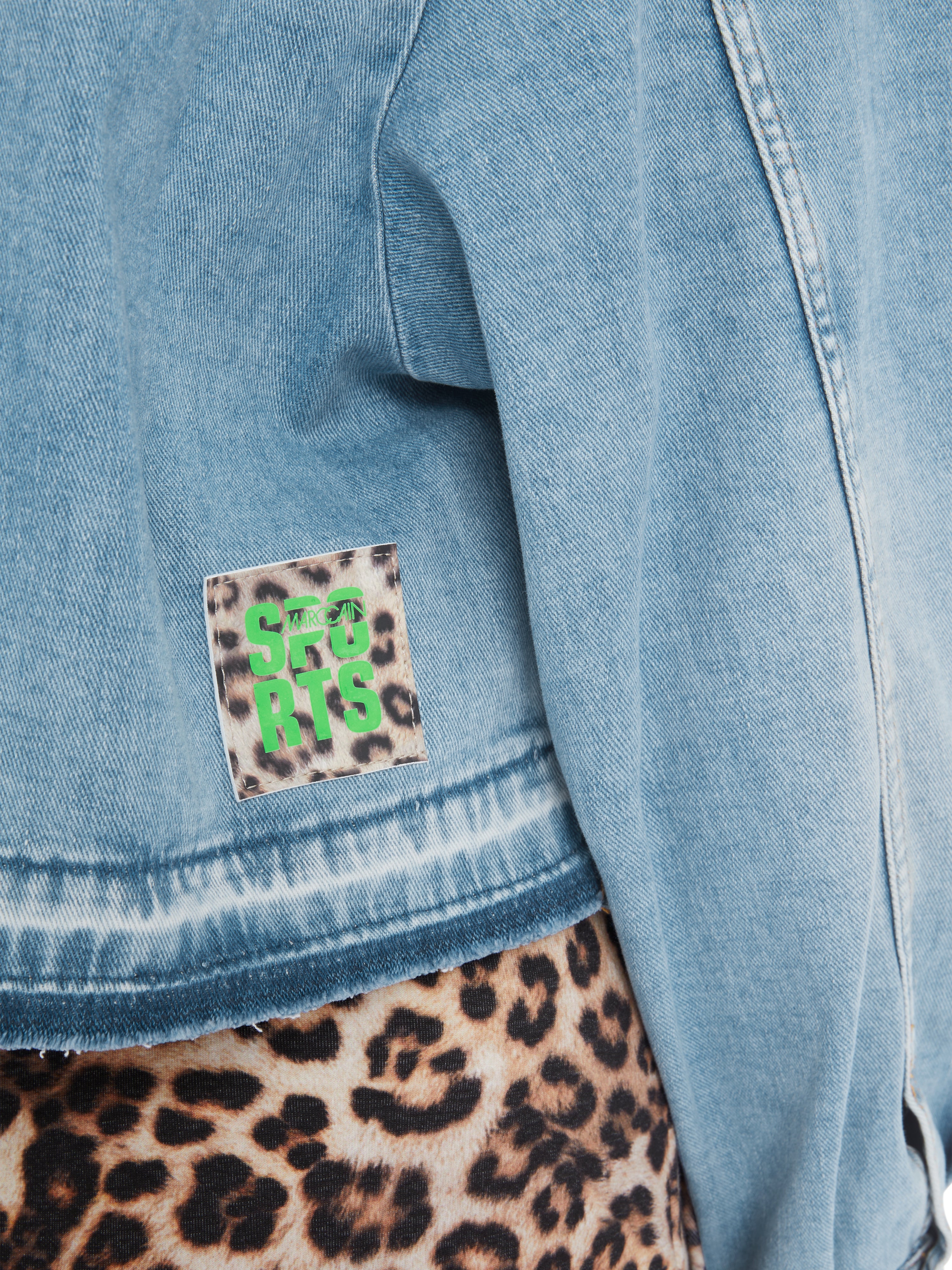 Jacke in Used Denim "Rethink Together"