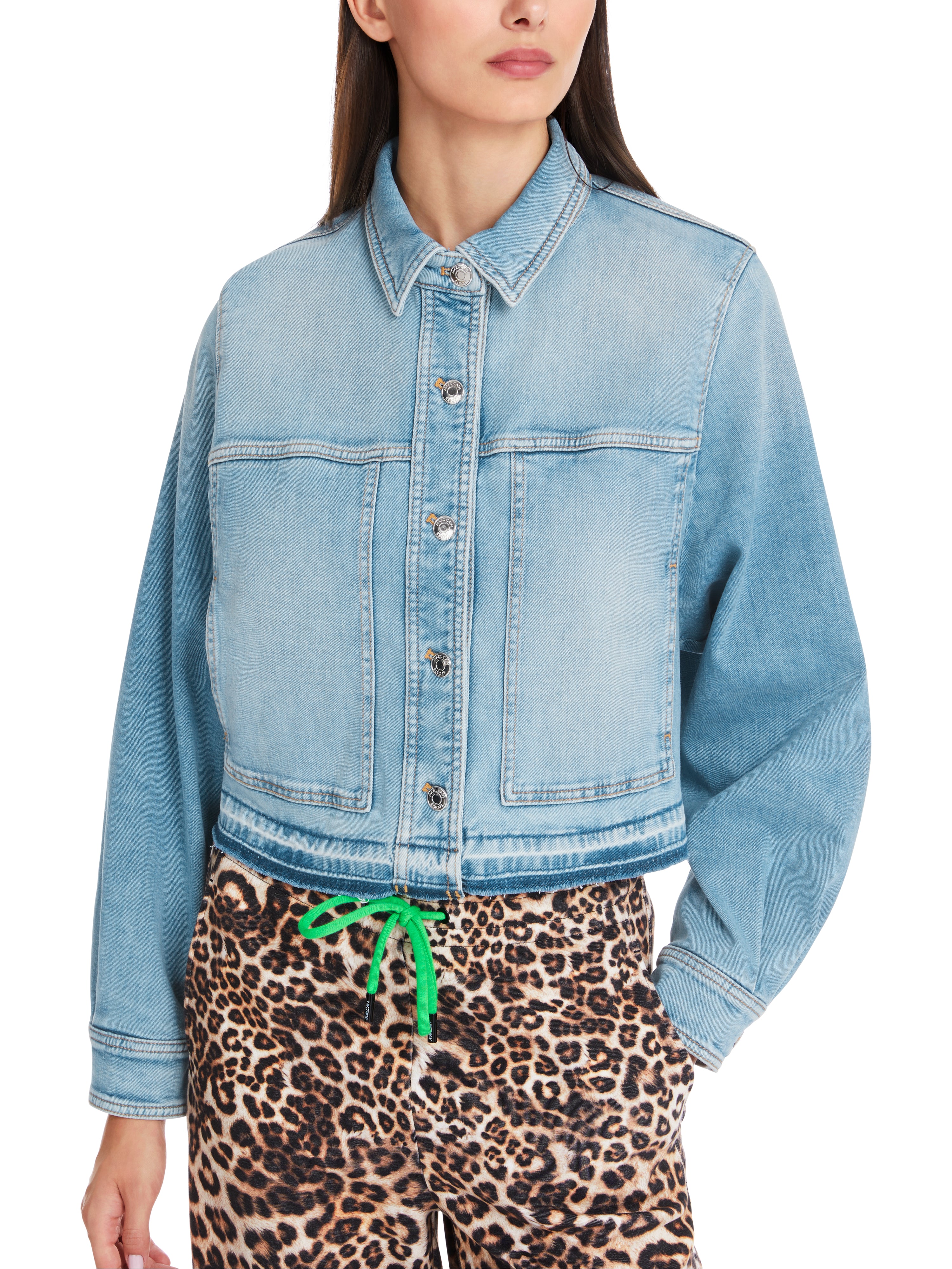 Jacke in Used Denim "Rethink Together"