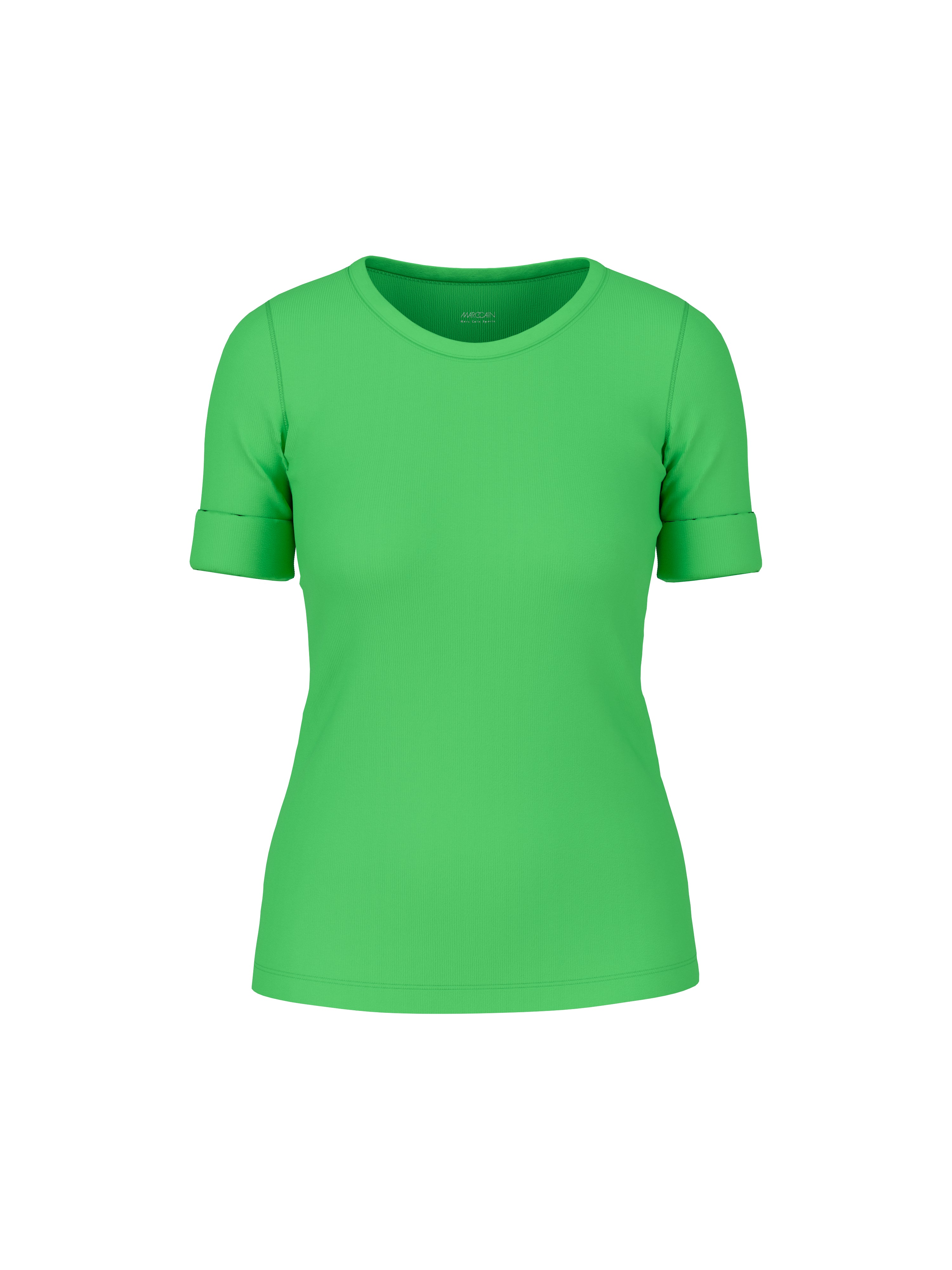 Uni T-Shirt aus stretchigem Cotton-Ripp