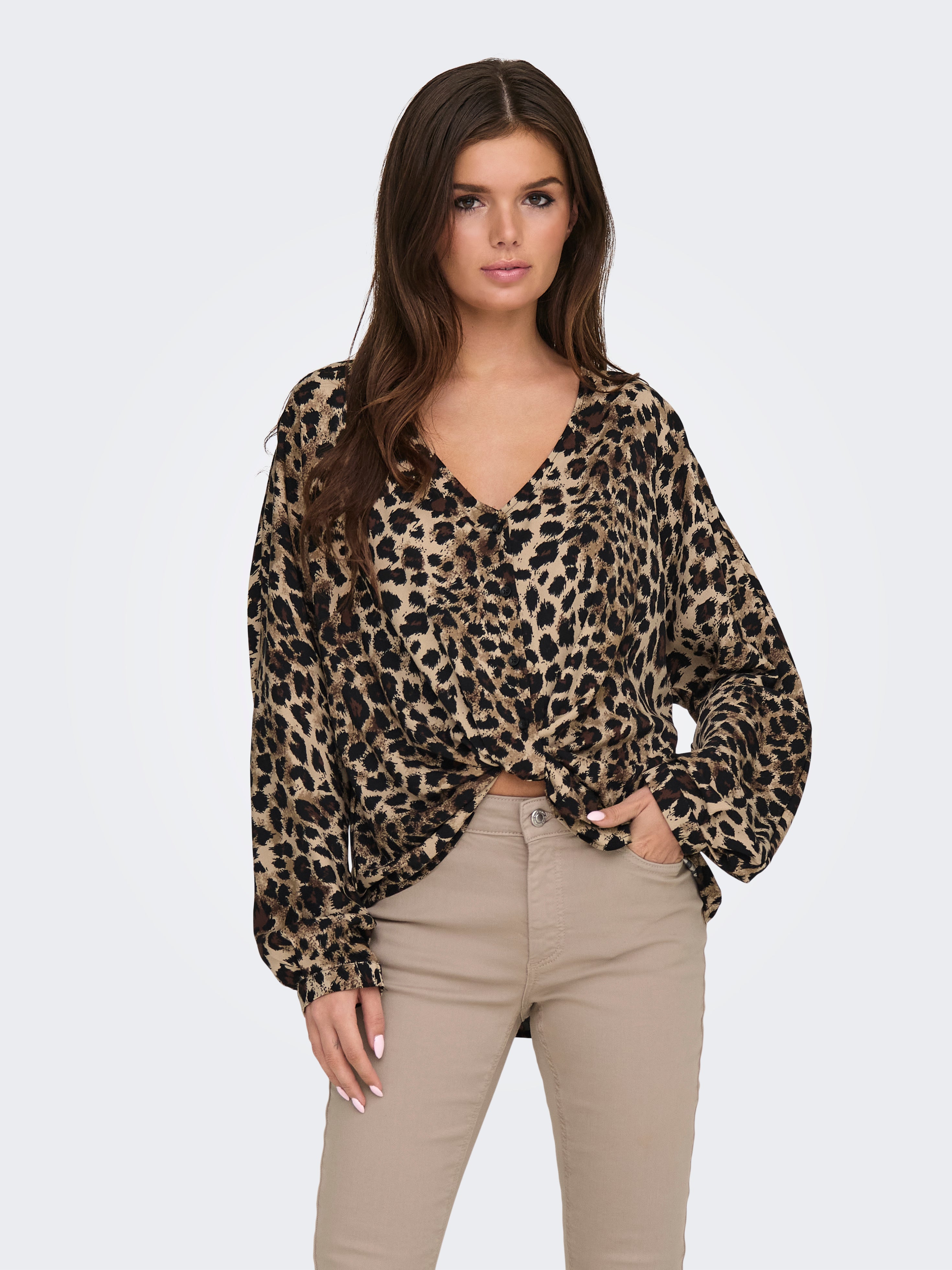 ONLMASC THALIA LIFE LS SHO KNOT TOP WVN