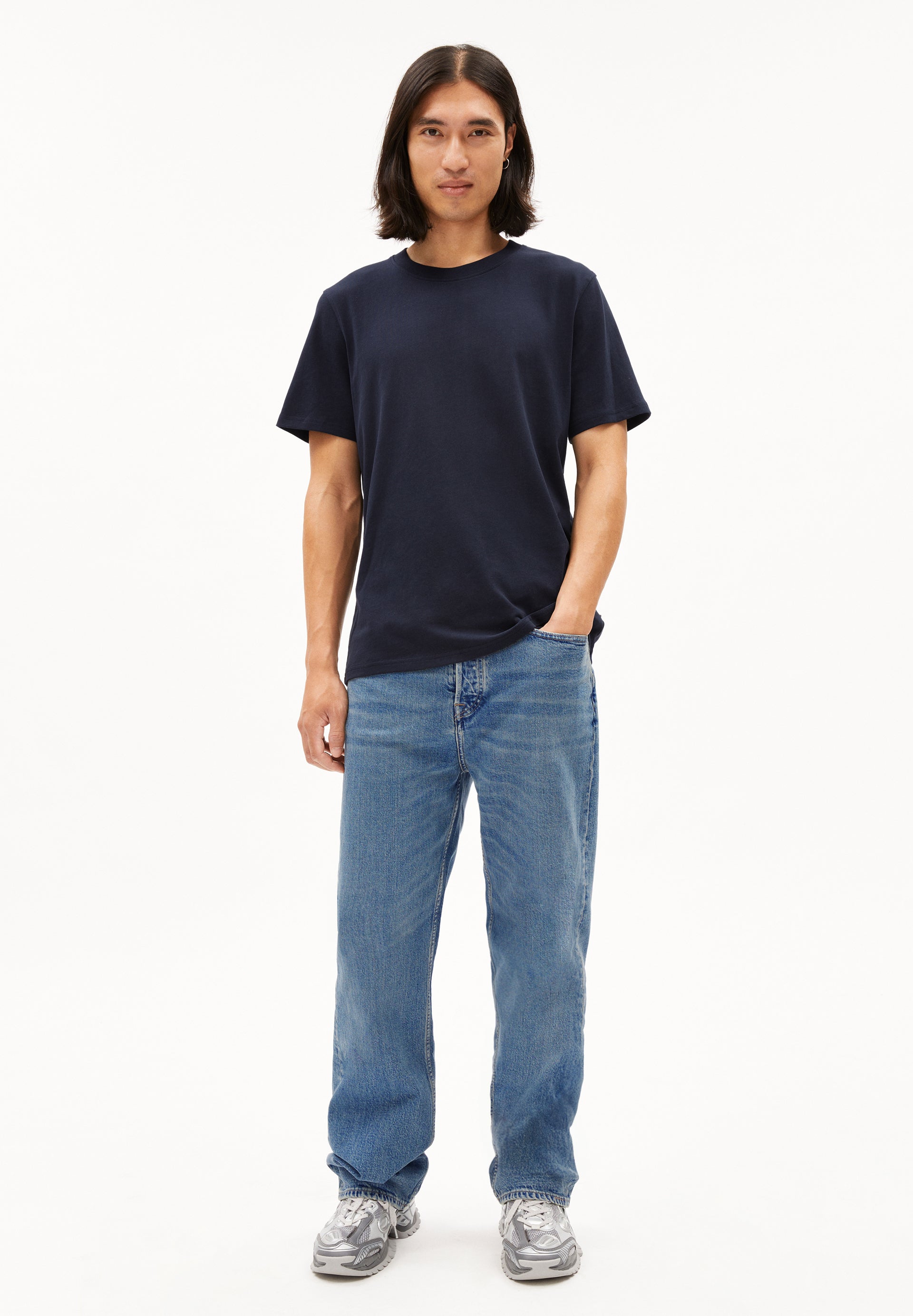 Armedangels T-Shirt MAARKOS aus Bio-Baumwoll Mix