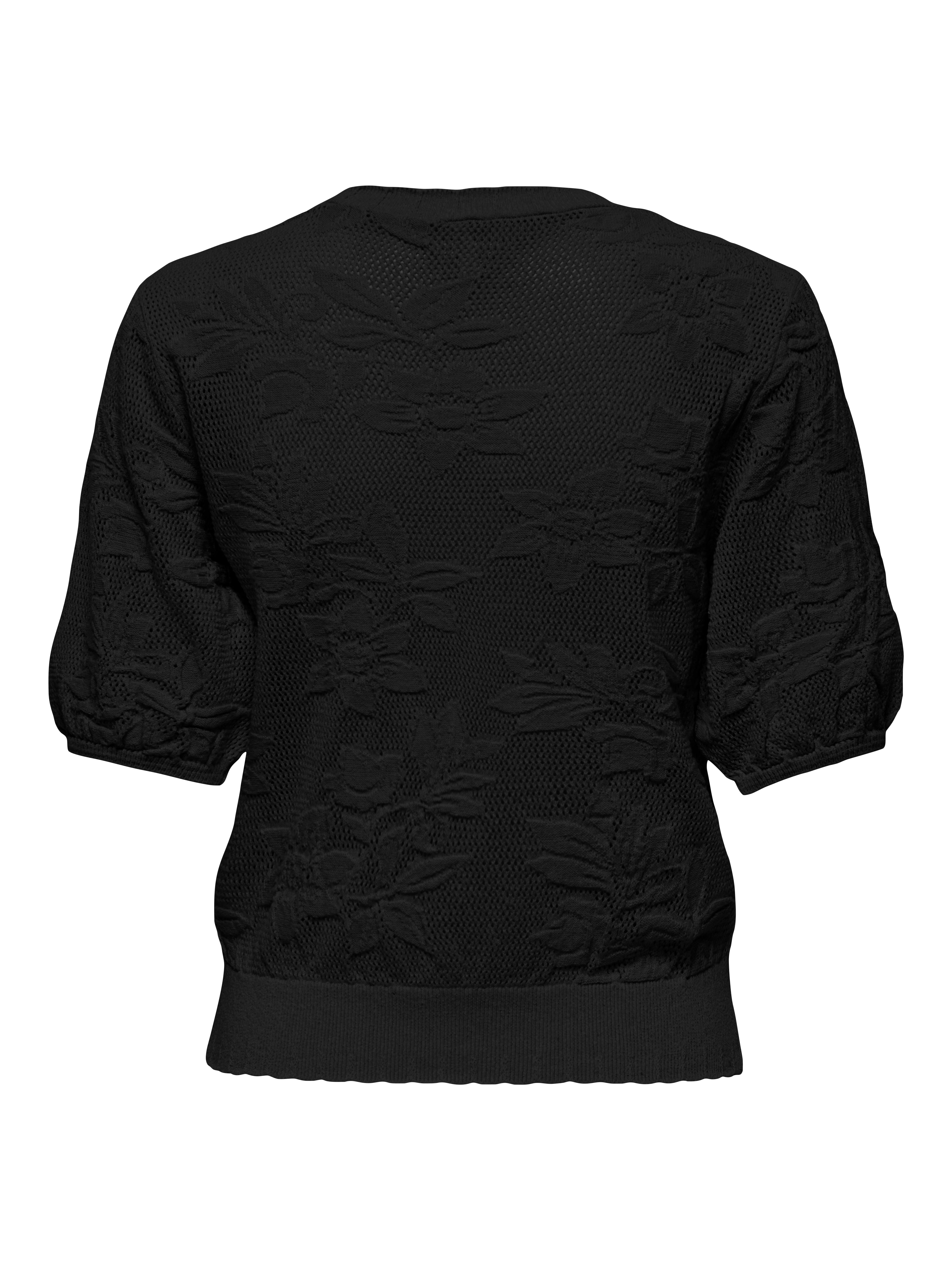 ONLELLA SS FLOWER PULLOVER KNT