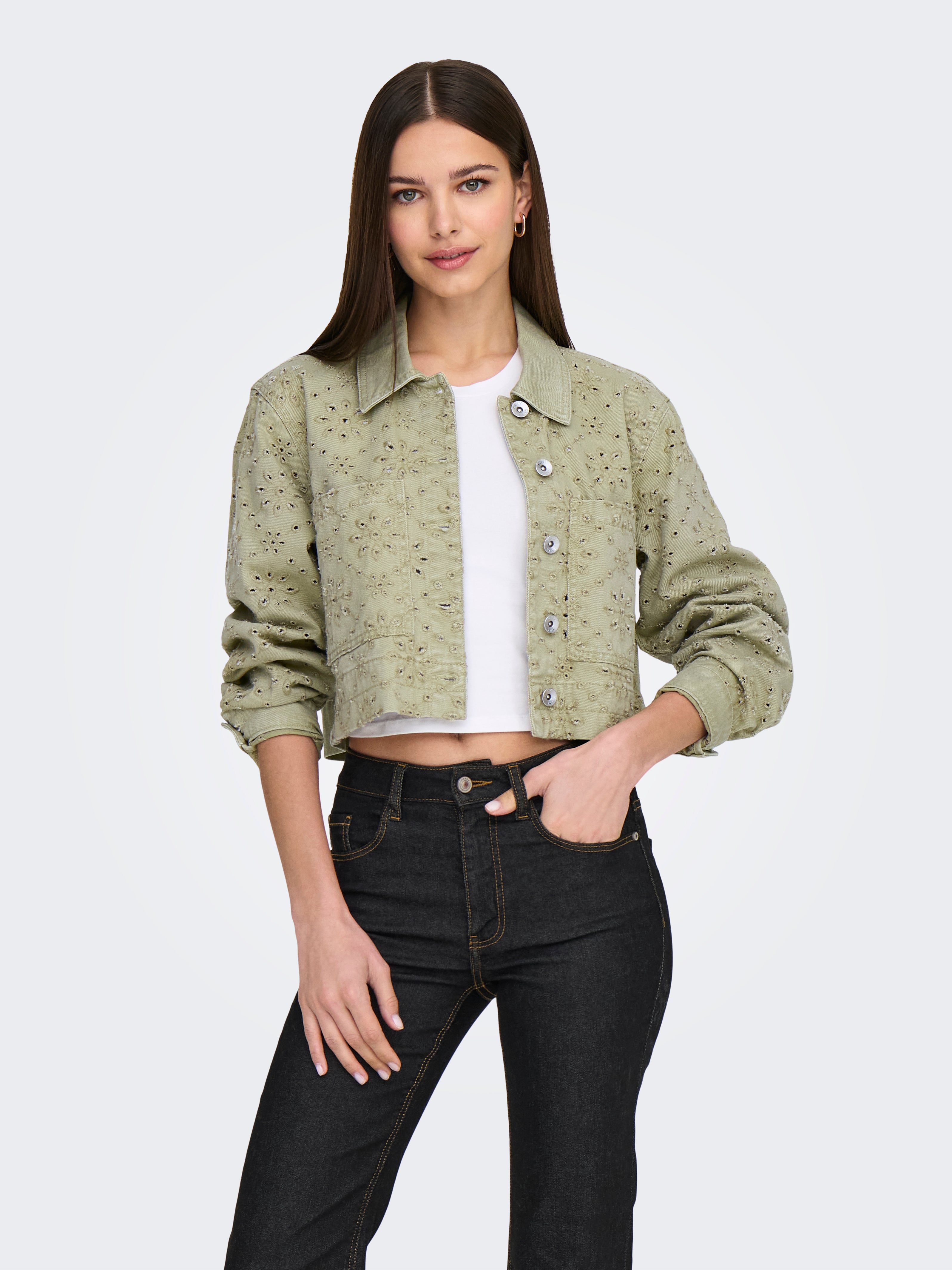 ONLELSA SHORT CROCHET JACKET OTW