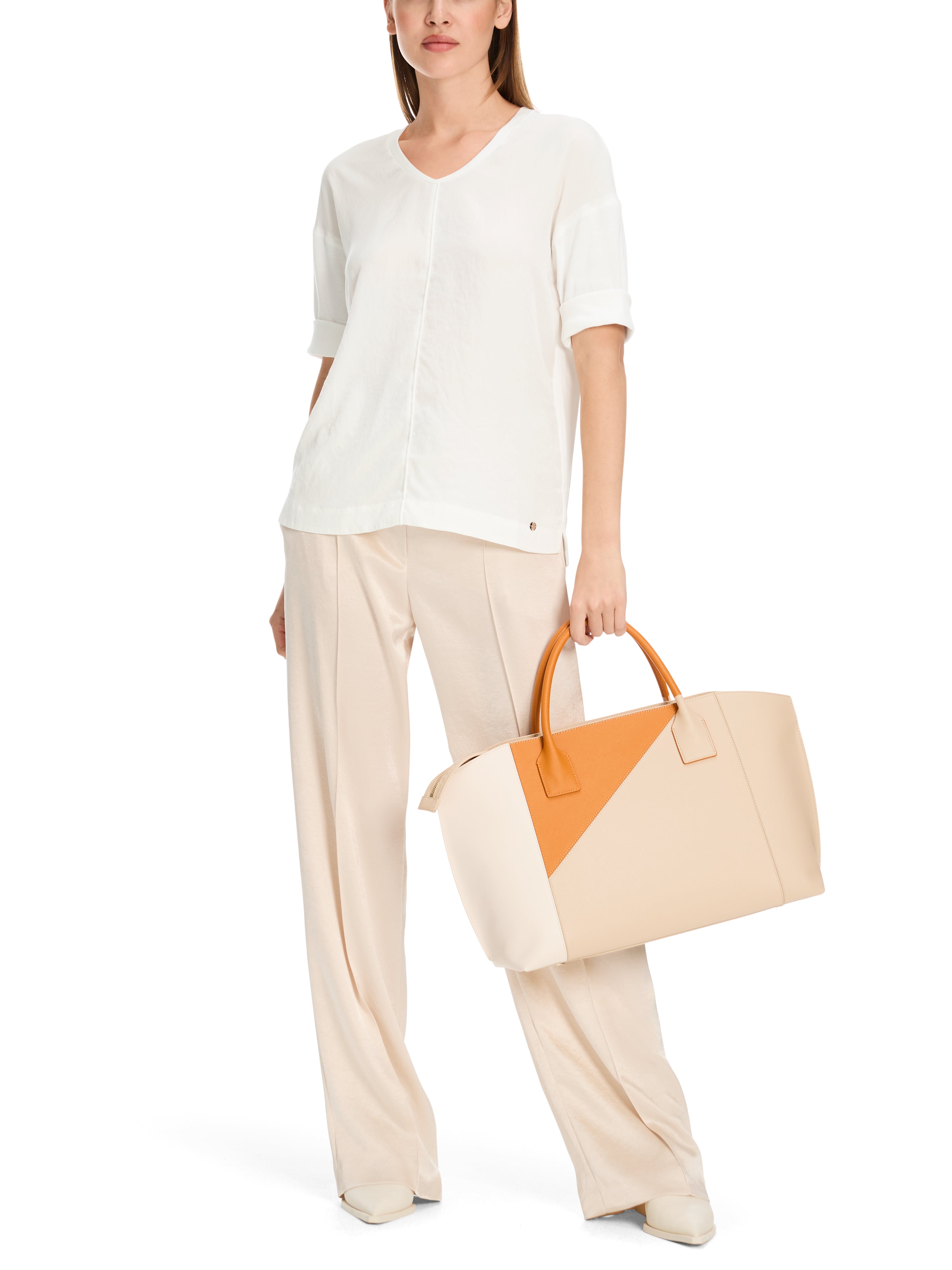 Marc Cain Blusenshirt aus Material-Mix