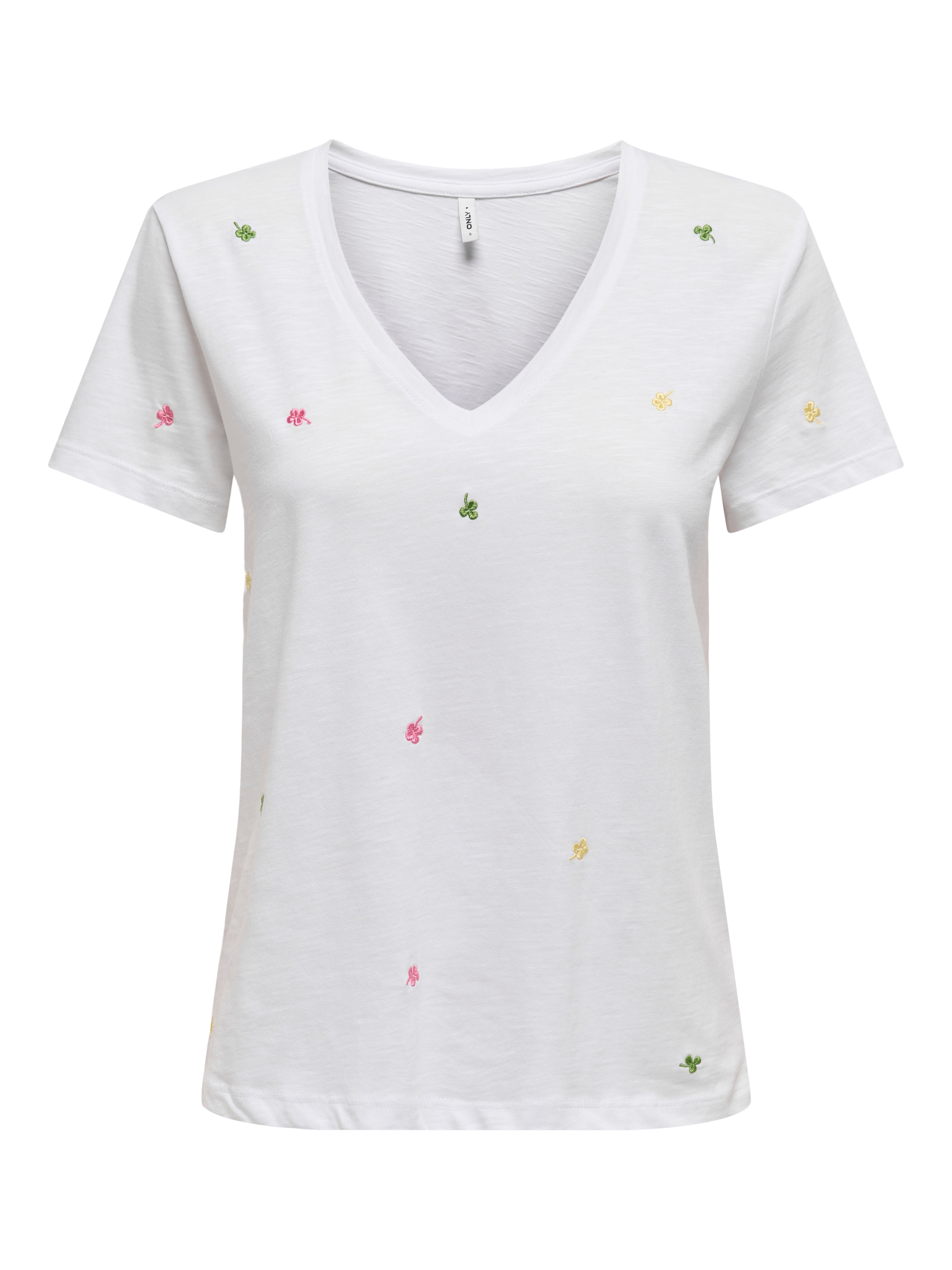 ONLKETTY LIFE S/S V-NECK TOP BOX JRS