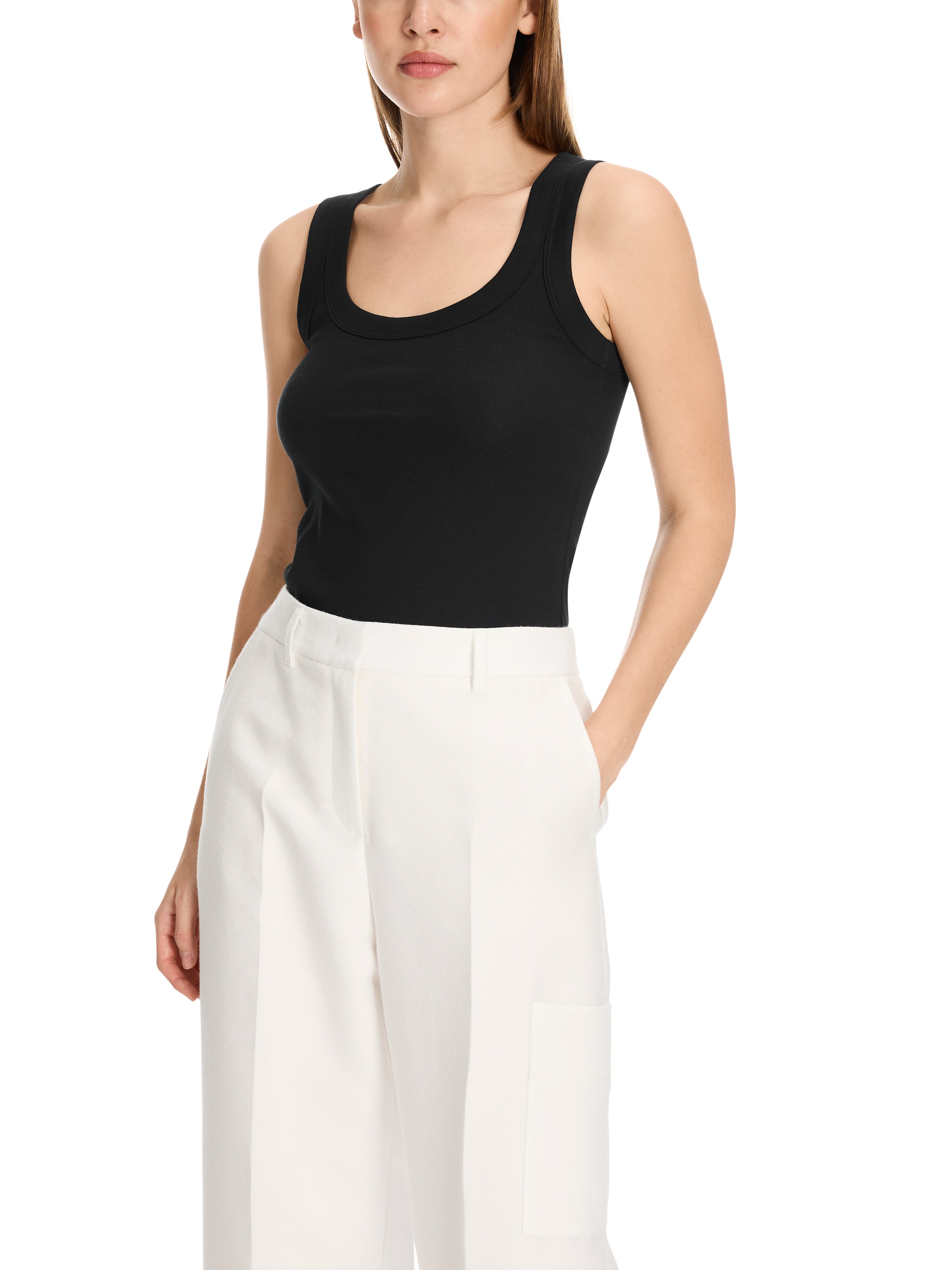 Tanktop aus Feinripp