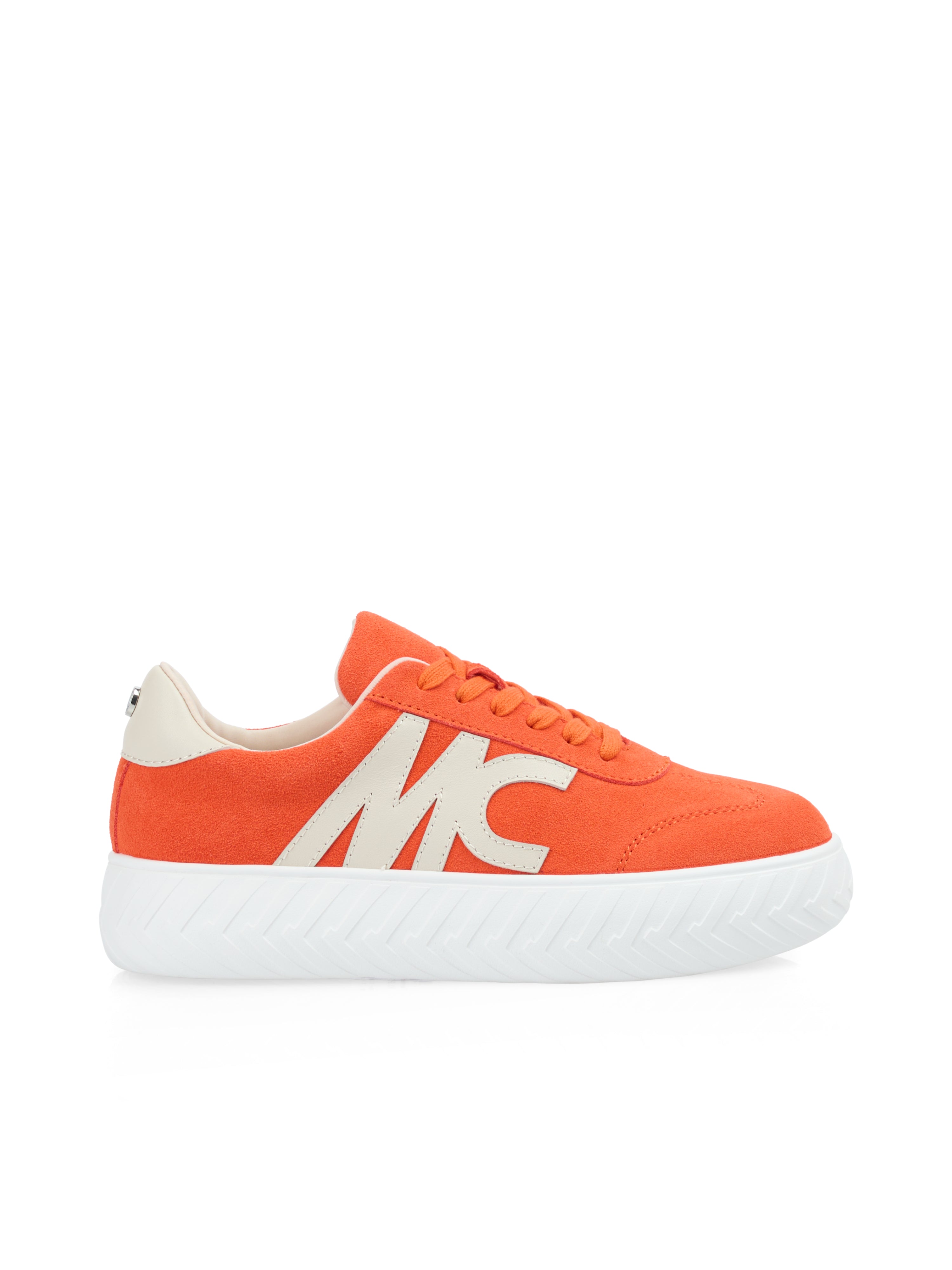Wildleder-Sneakers mit dicker Sohle