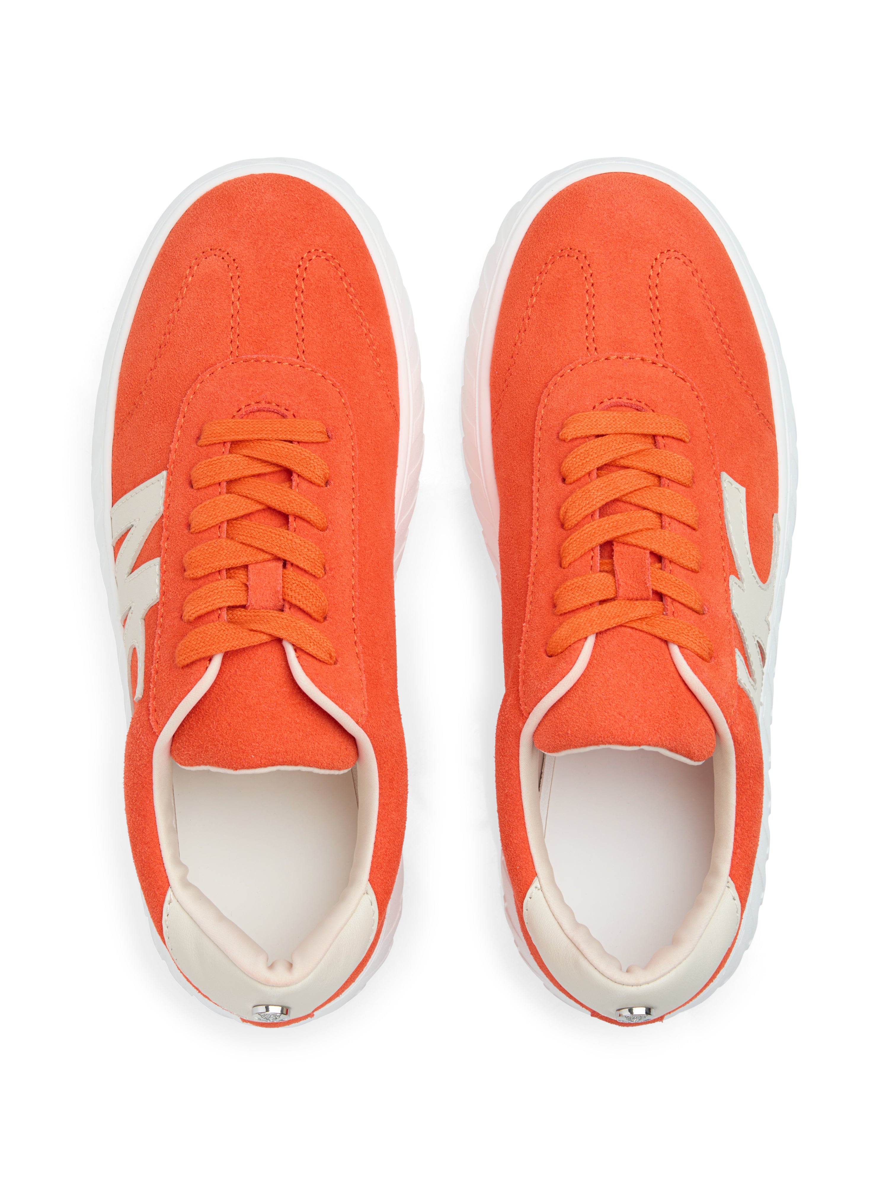 Wildleder-Sneakers mit dicker Sohle