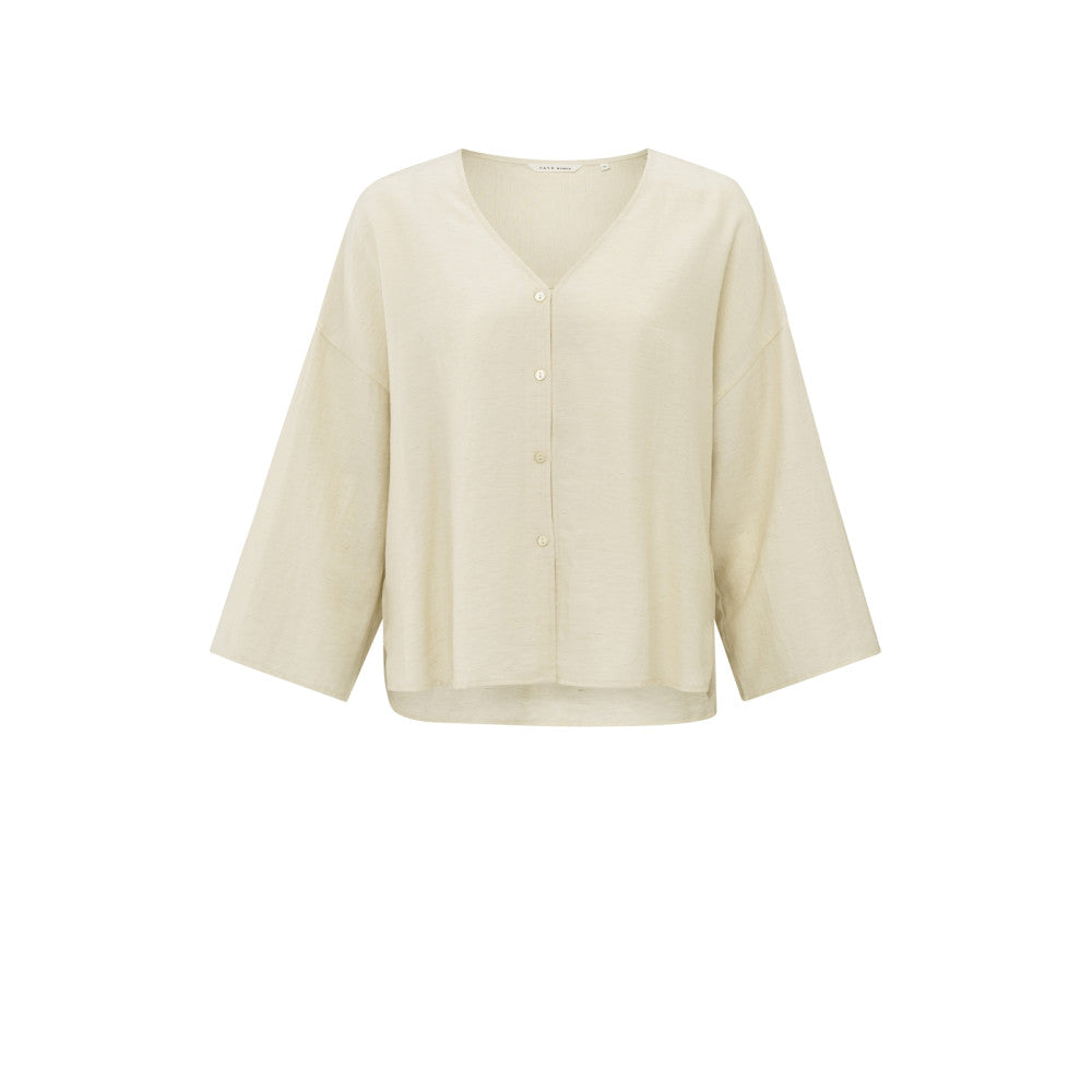 Loose fit v-neck blouse