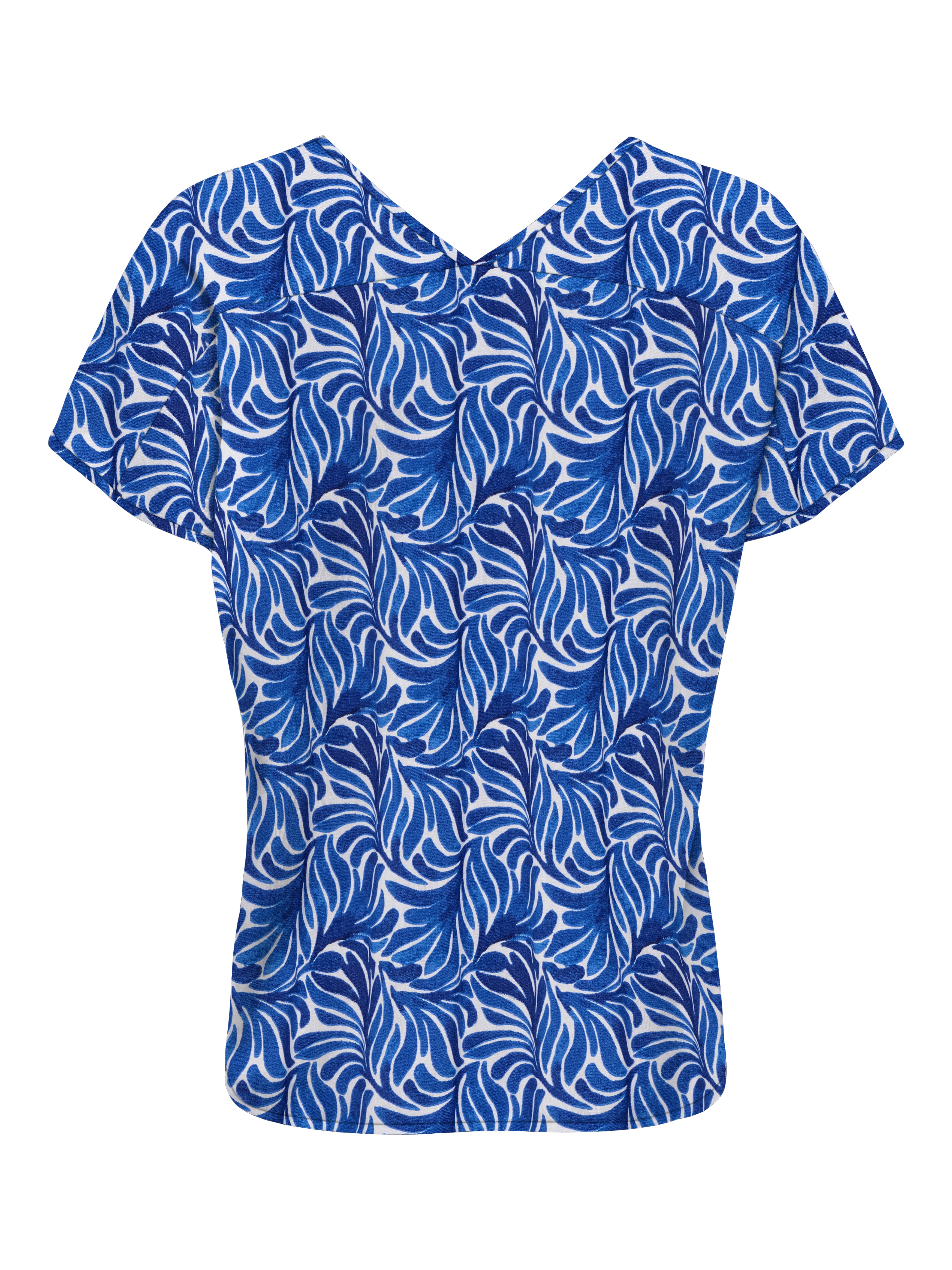 ONLNOVA LIFE VIS S/S EMMY TOP AOP