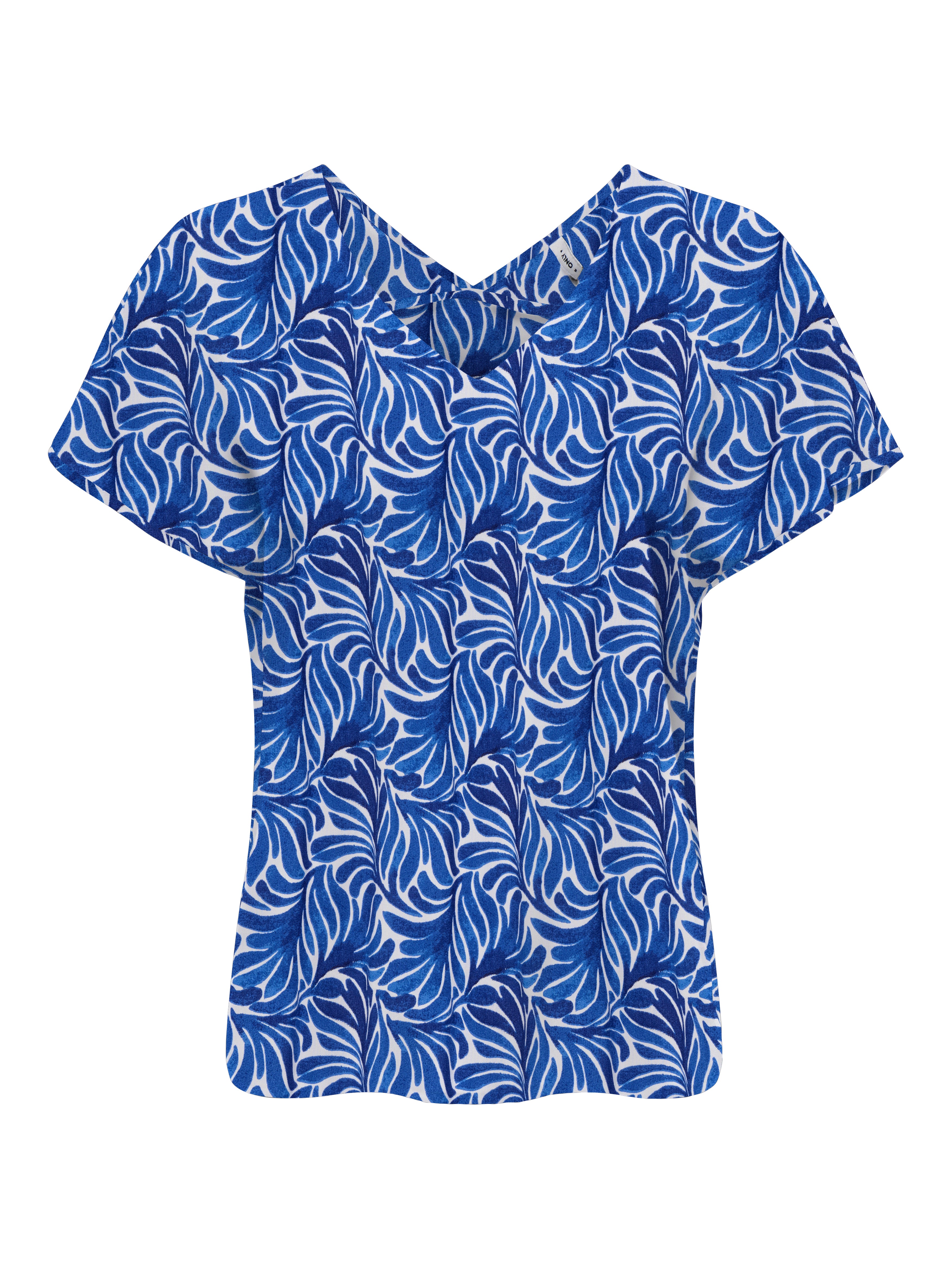 ONLNOVA LIFE VIS S/S EMMY TOP AOP