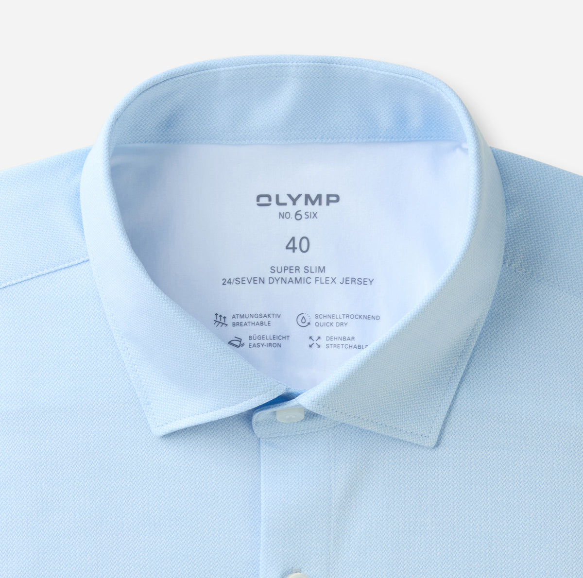 OLYMP Businesshemd No. Six 24/Seven, Super Slim, Blau