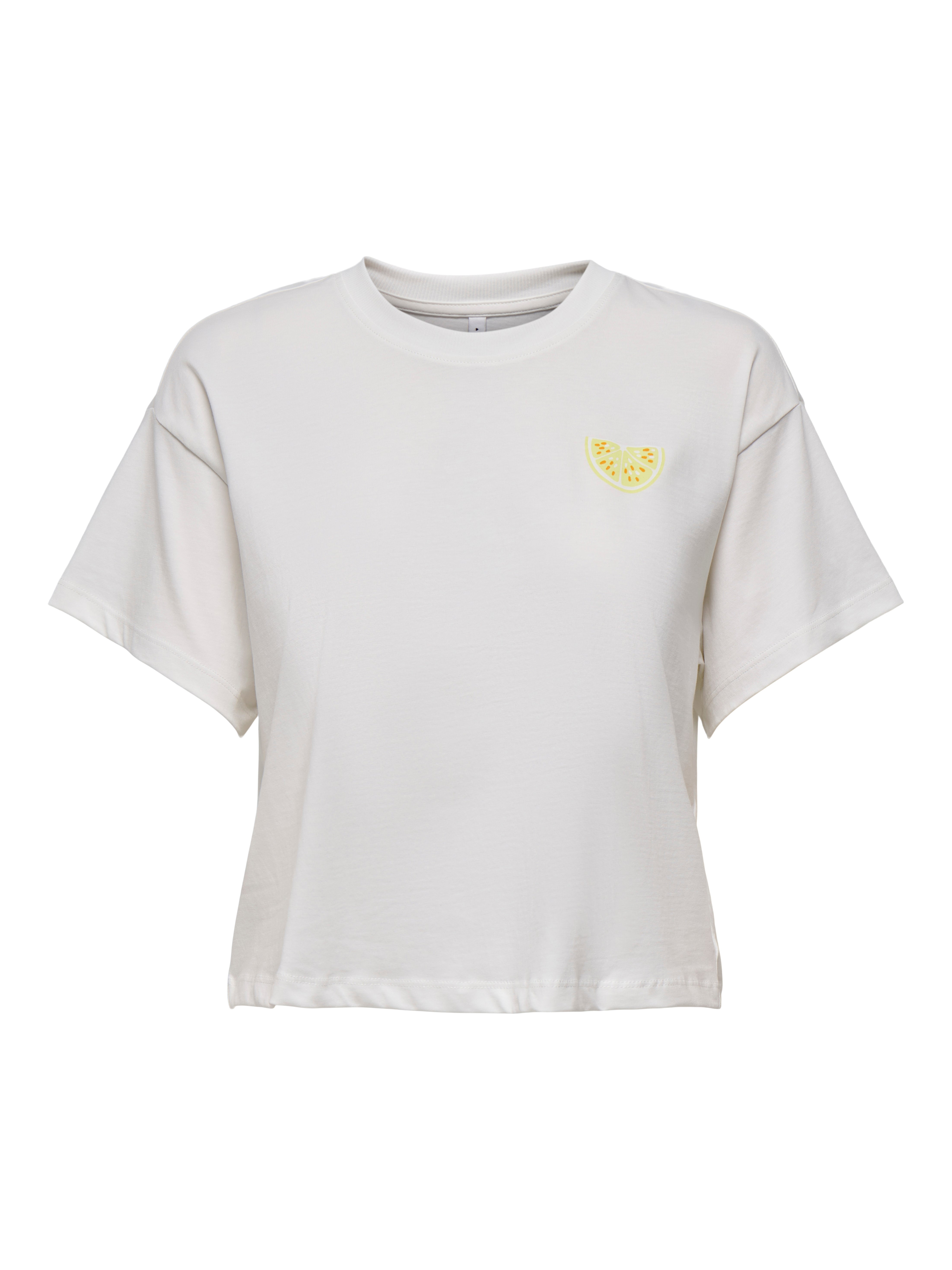 ONLANNBEL LIFE S/S BOXY CROP TEE CS JRS