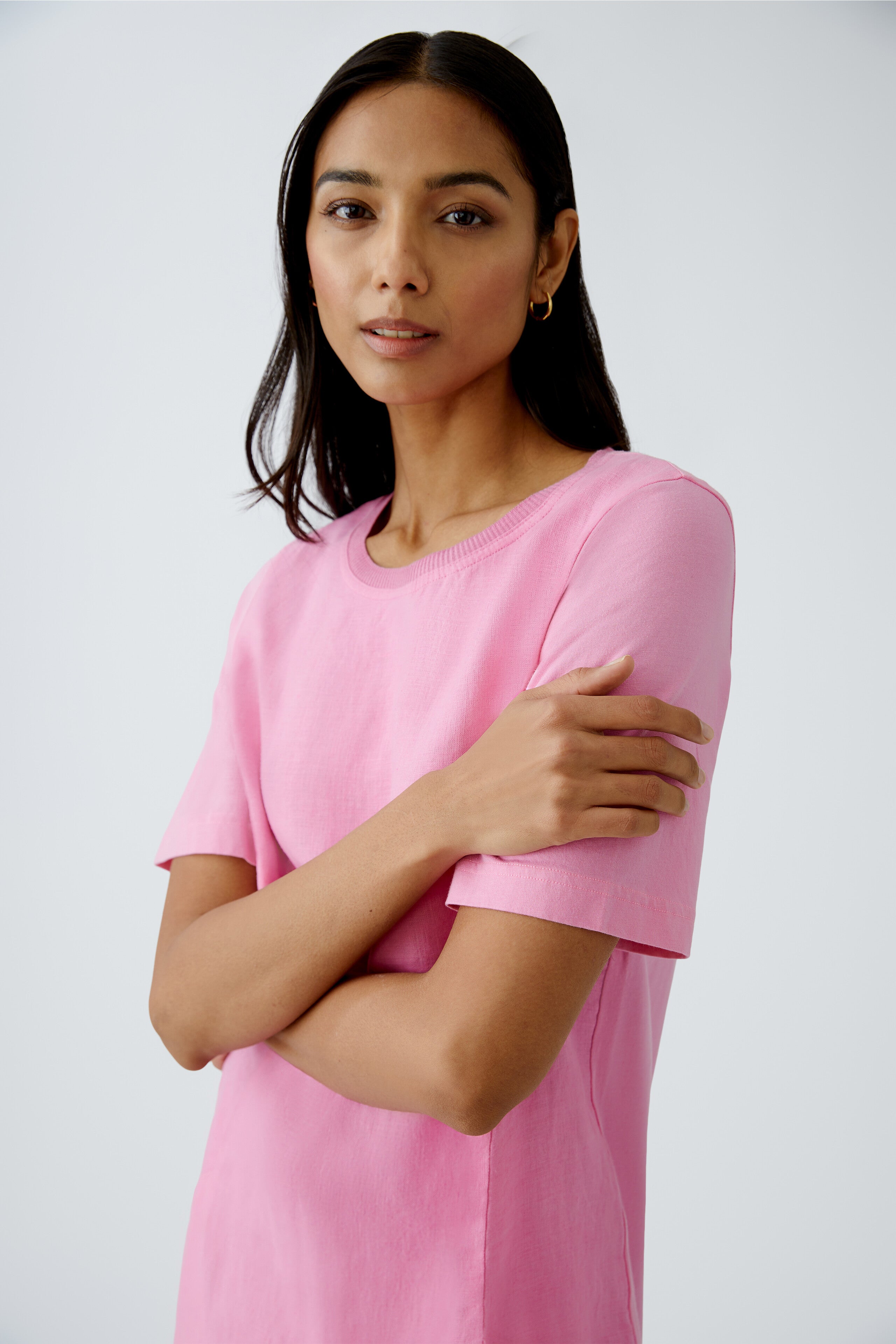 Kleid Leinen-Baumwollpatch