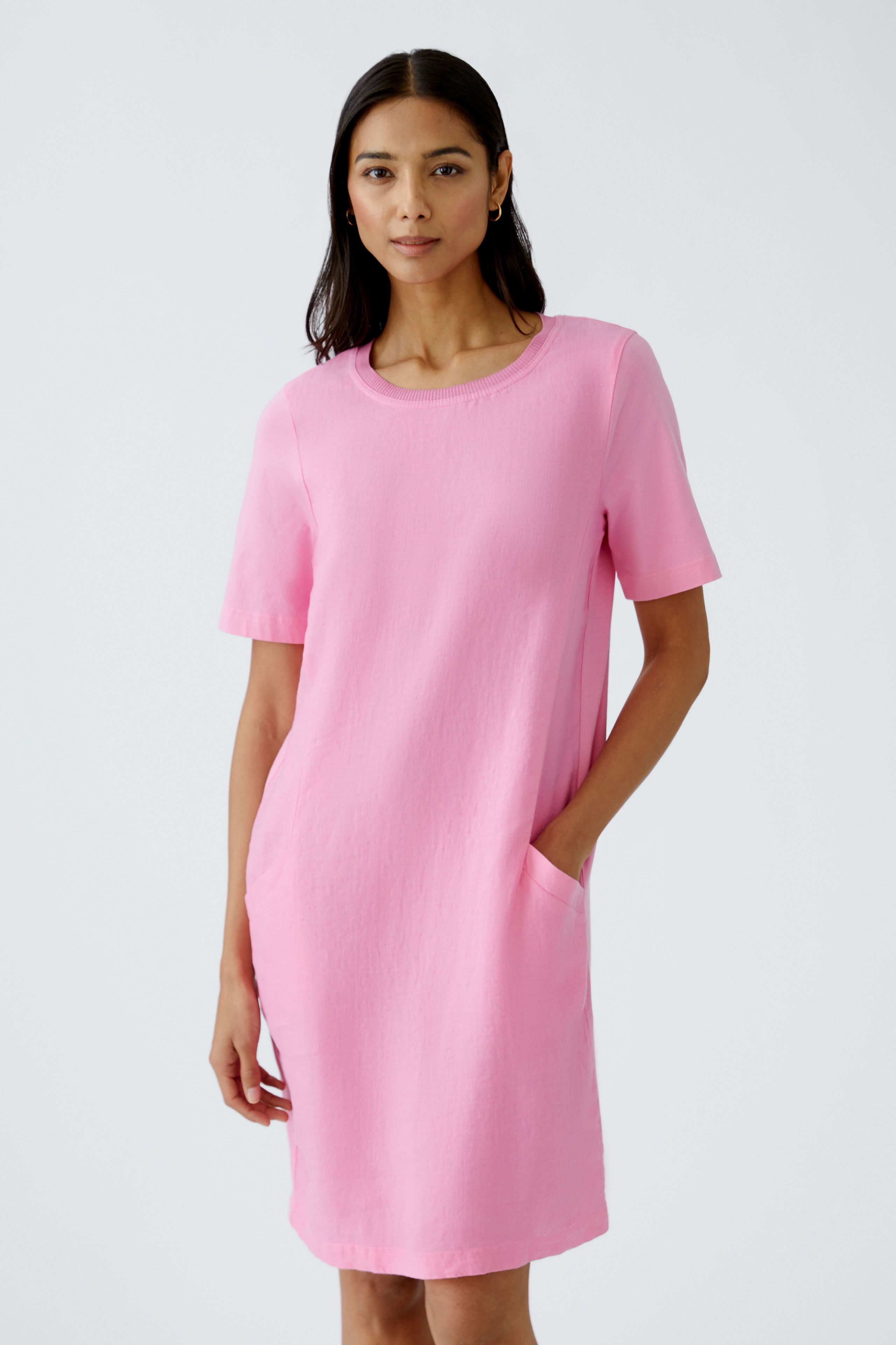 Kleid Leinen-Baumwollpatch