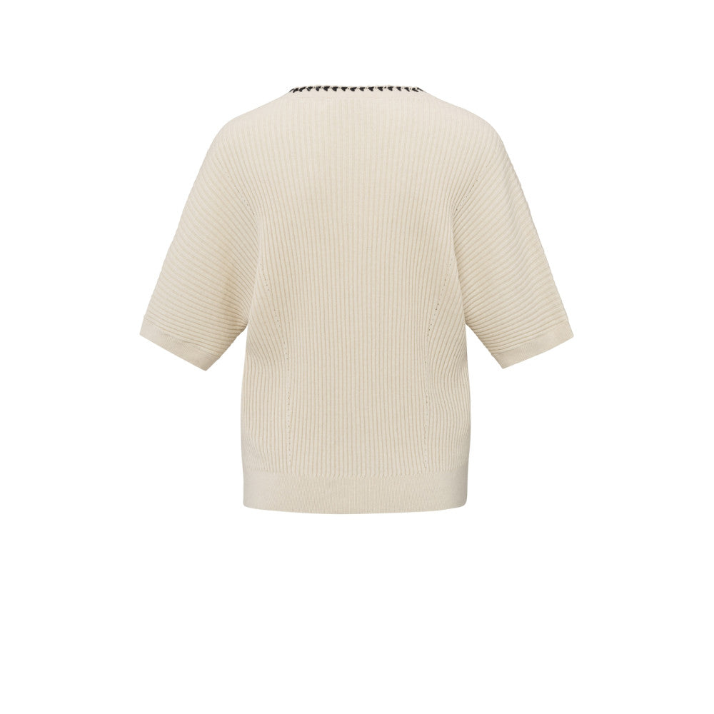 Yaya gerippte Strickjacke