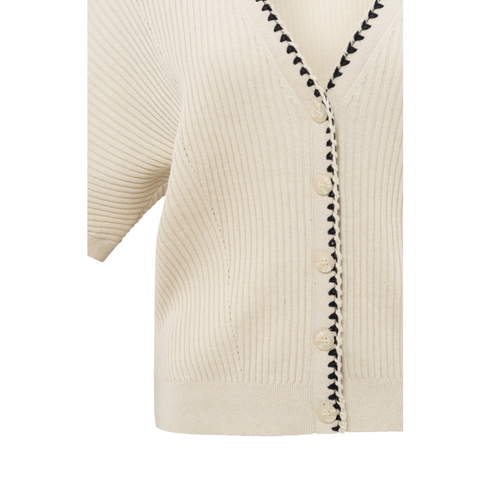 Yaya gerippte Strickjacke
