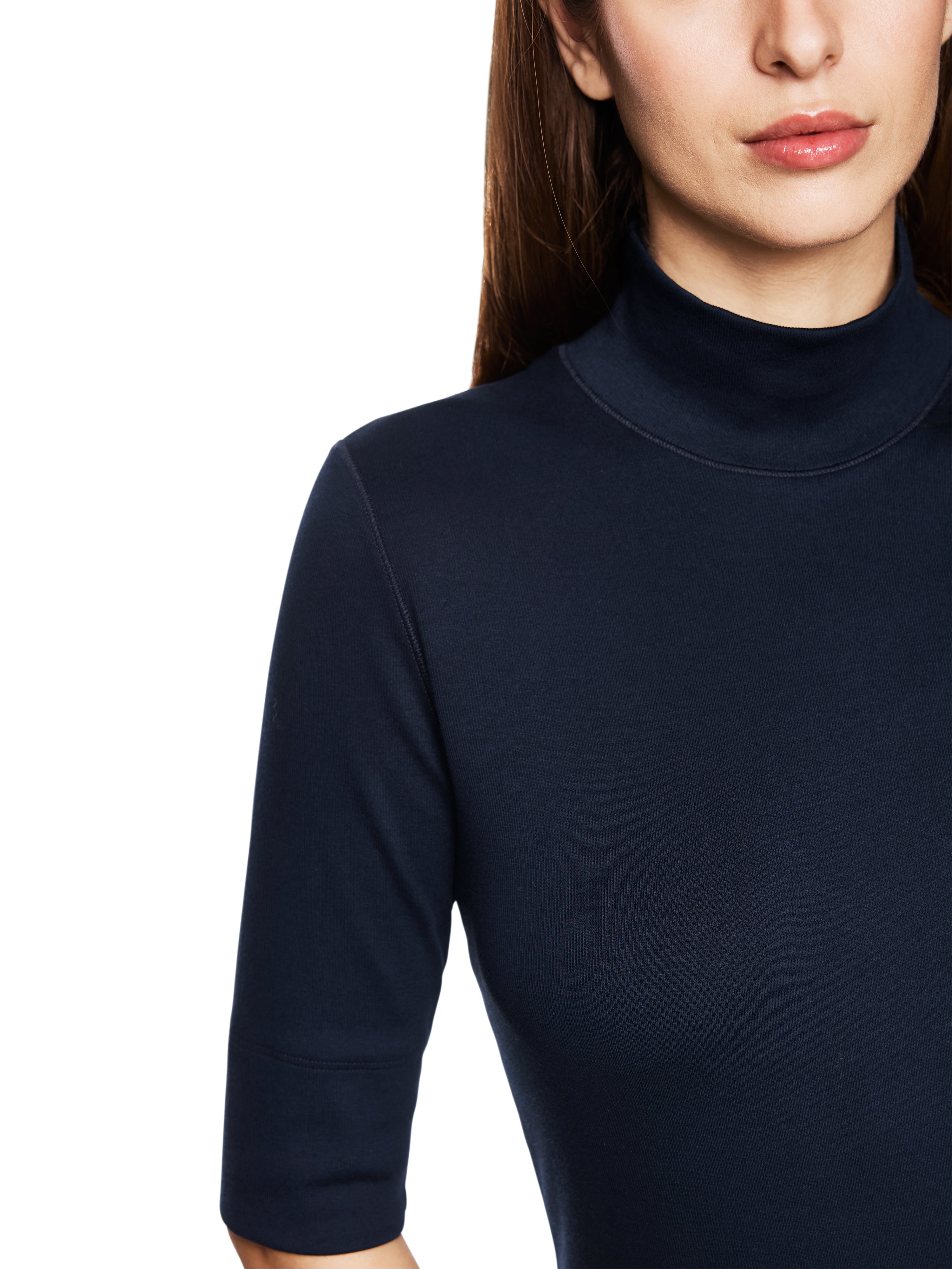Basic-Shirt aus Baumwollstretch