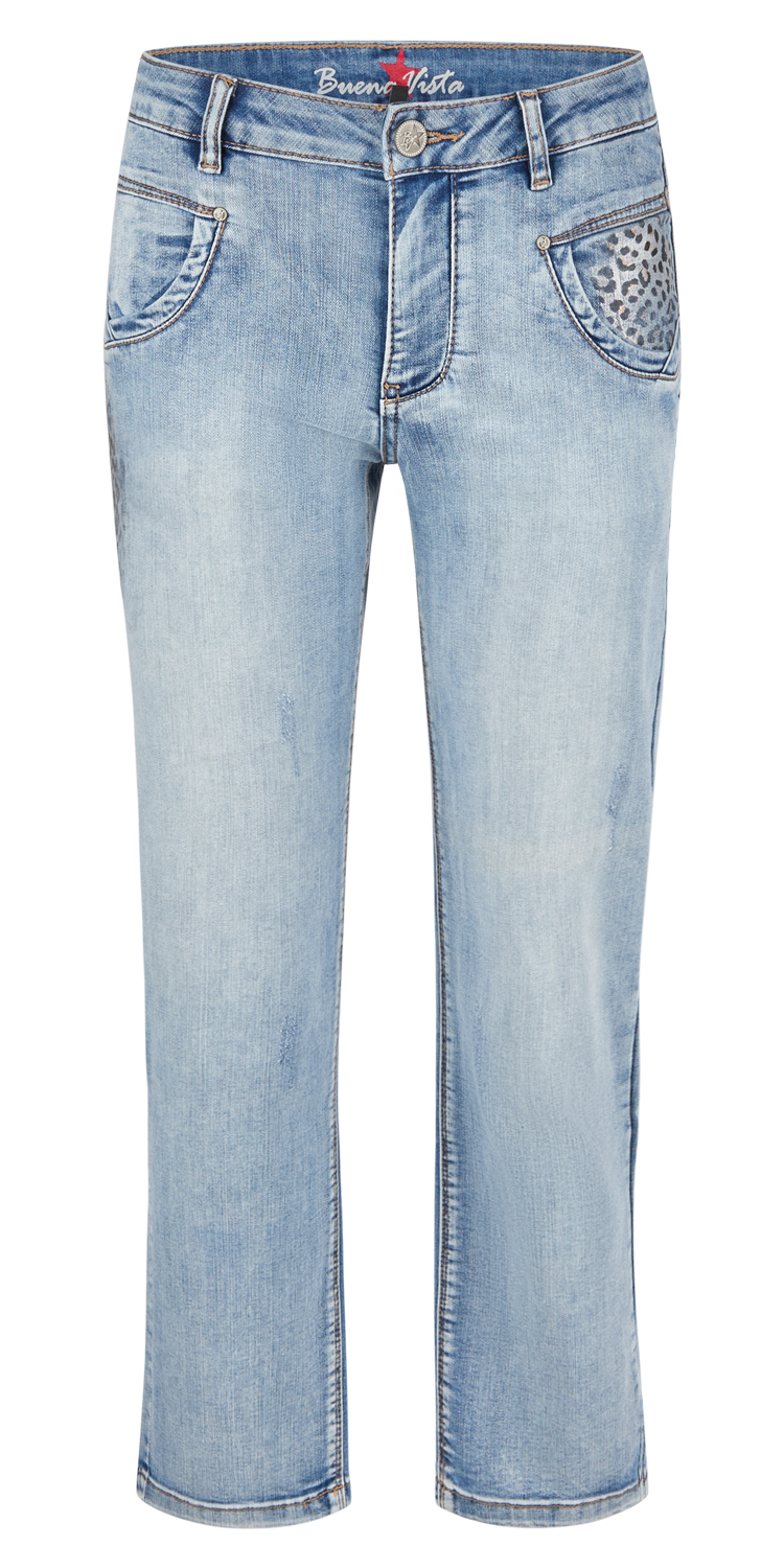 Jeans Anna C straight 7/8 stretch denim