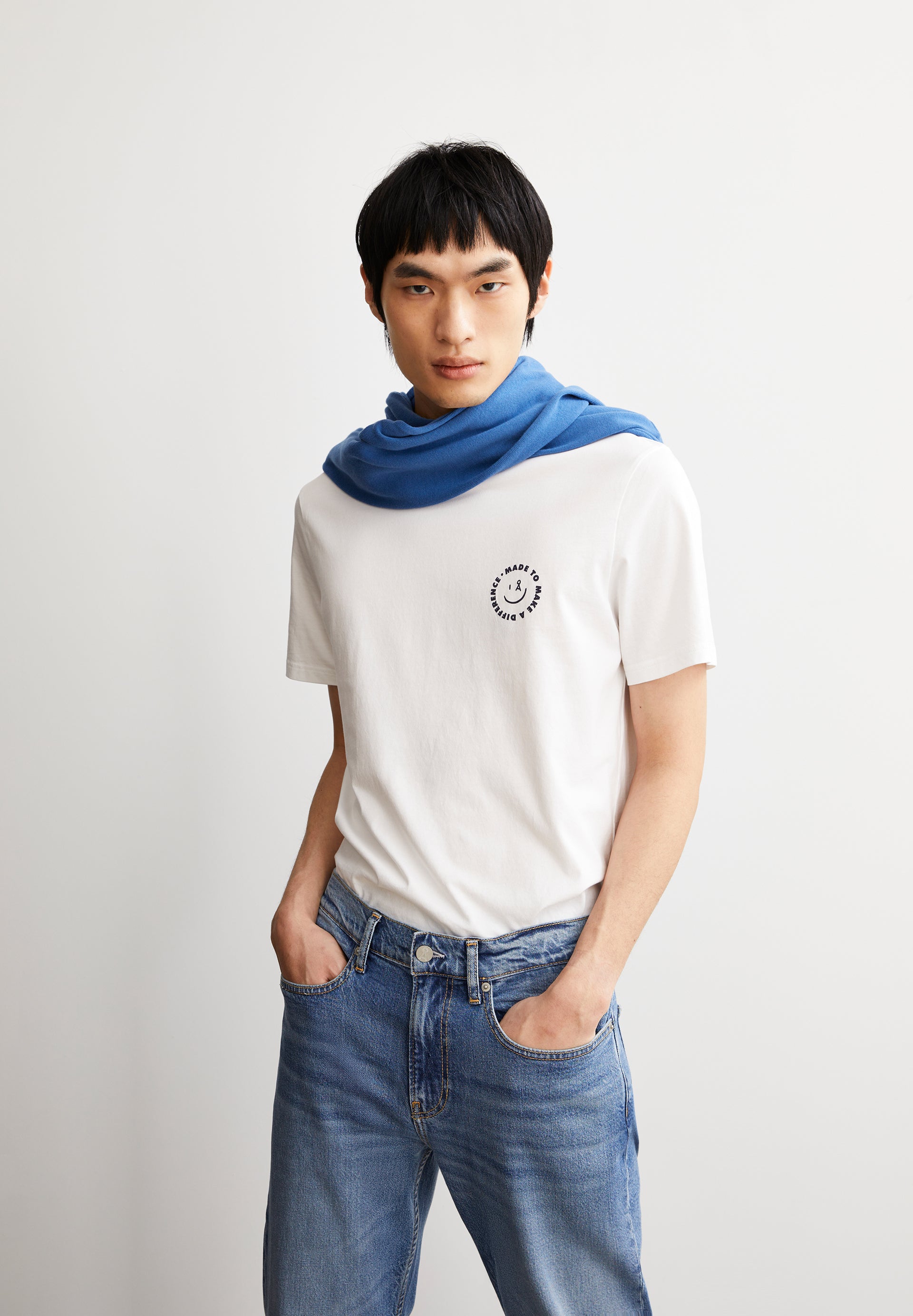 Armedangels T-Shirt JAAMES SMILEY aus Bio-Baumwolle