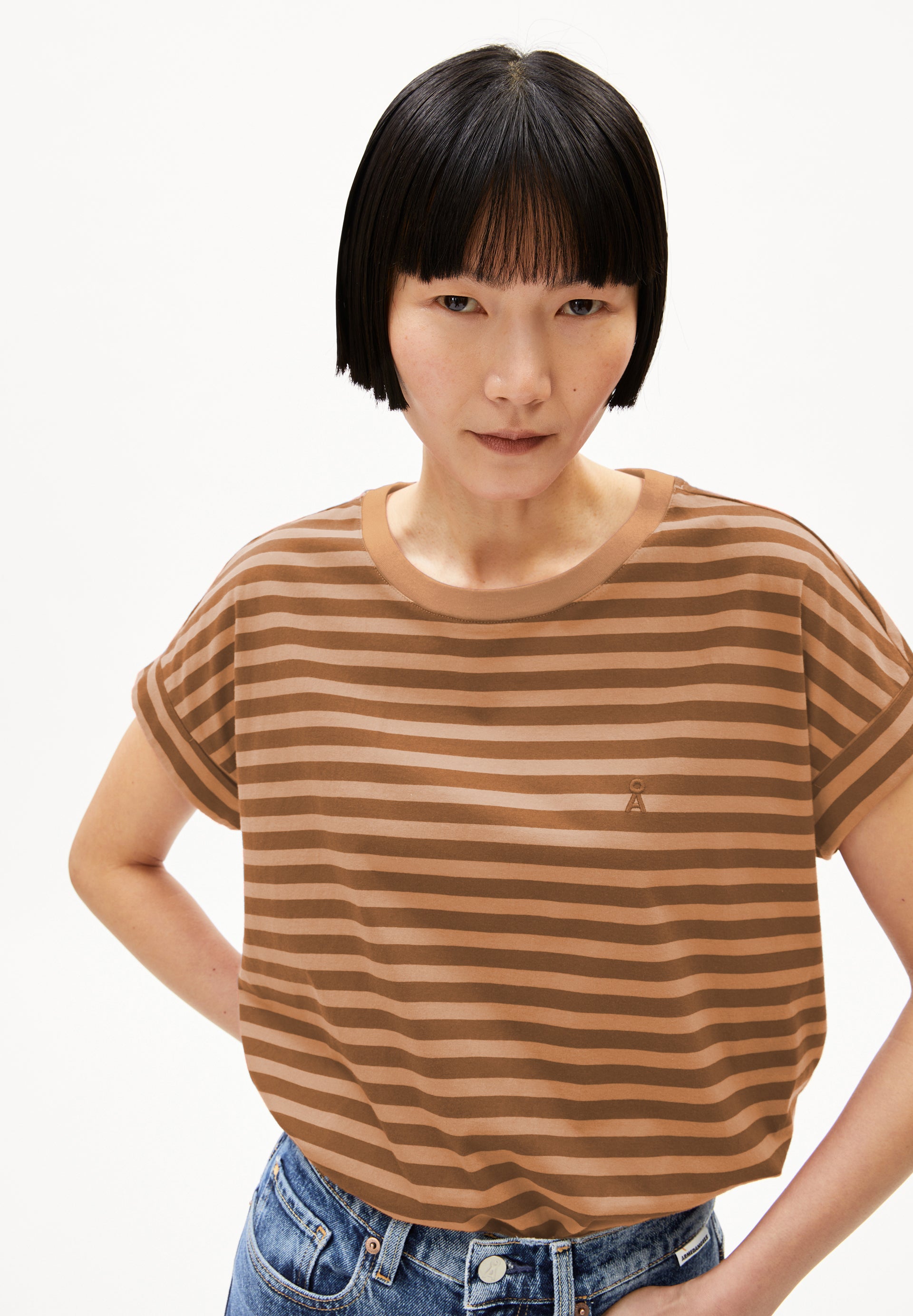 Armedangels IDAARA STRIPES T-SHIRT