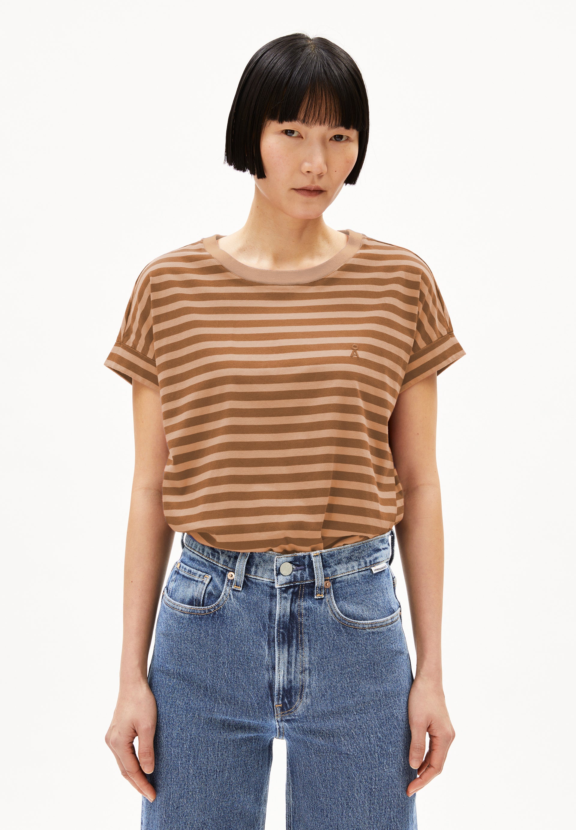Armedangels IDAARA STRIPES T-SHIRT
