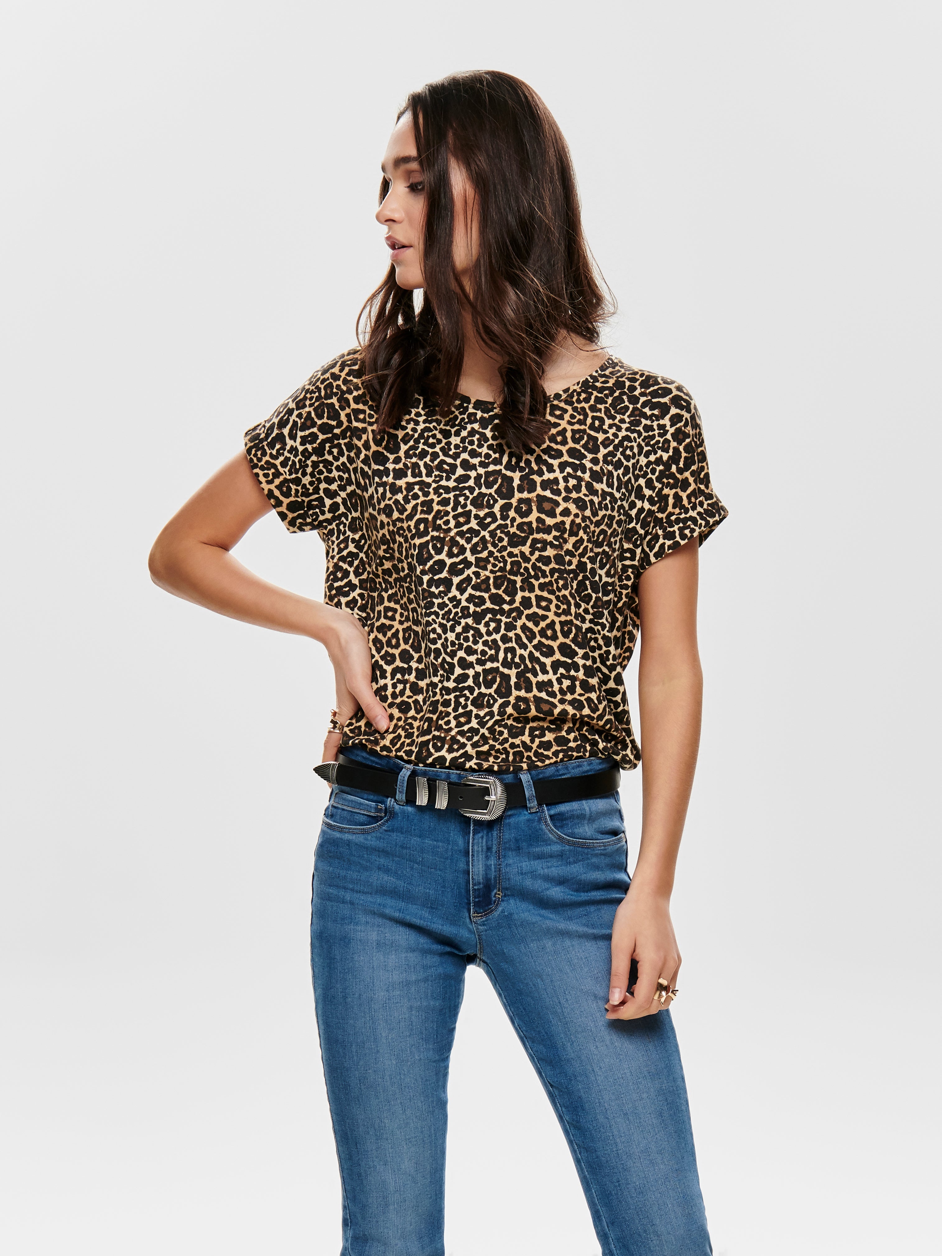 Only T-Shirt Leo-Print