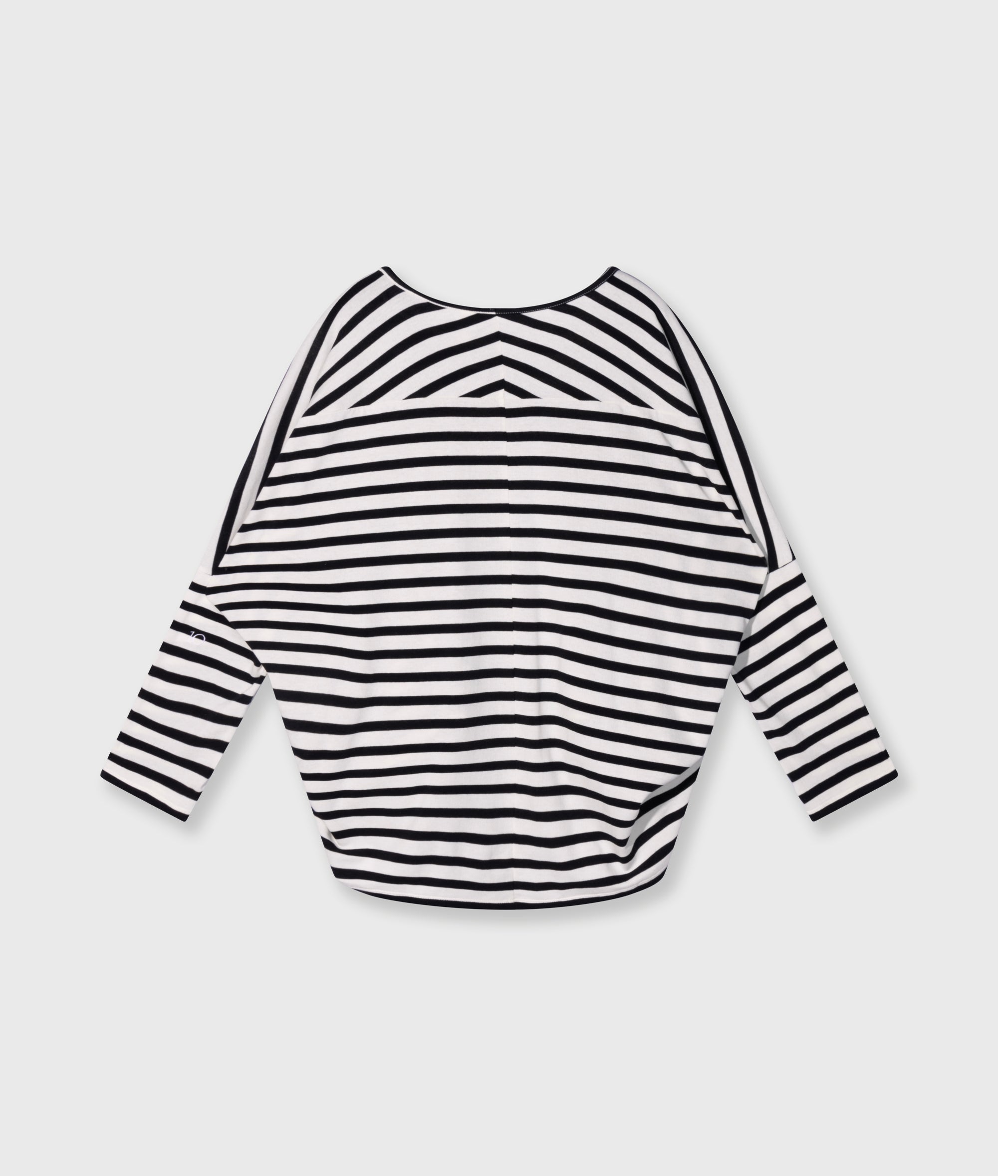 10Days Sweatshirt loose long sleeve tee modal stripes