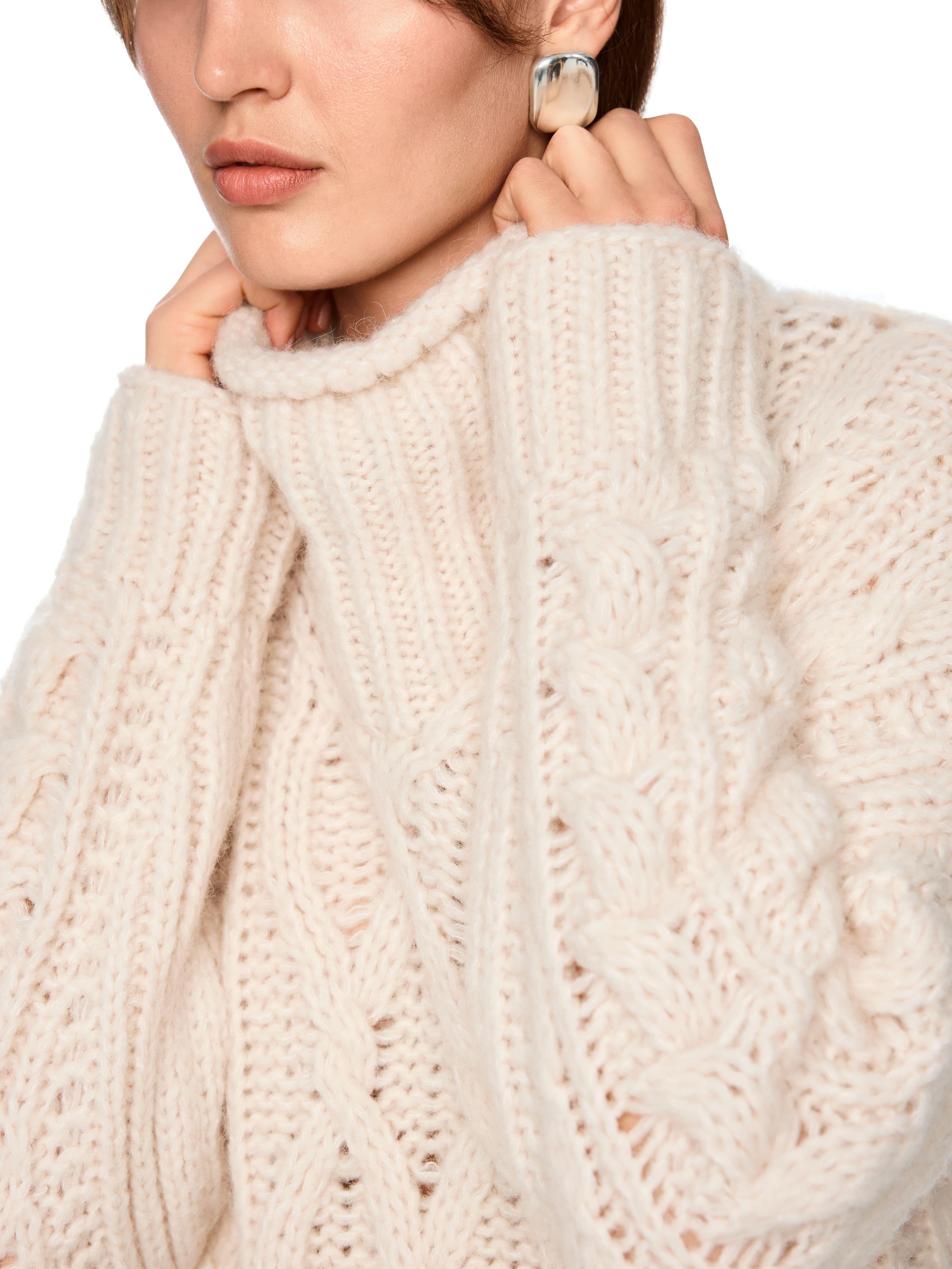 Marc Cain Zopfmusterpullover Knitted in Germany