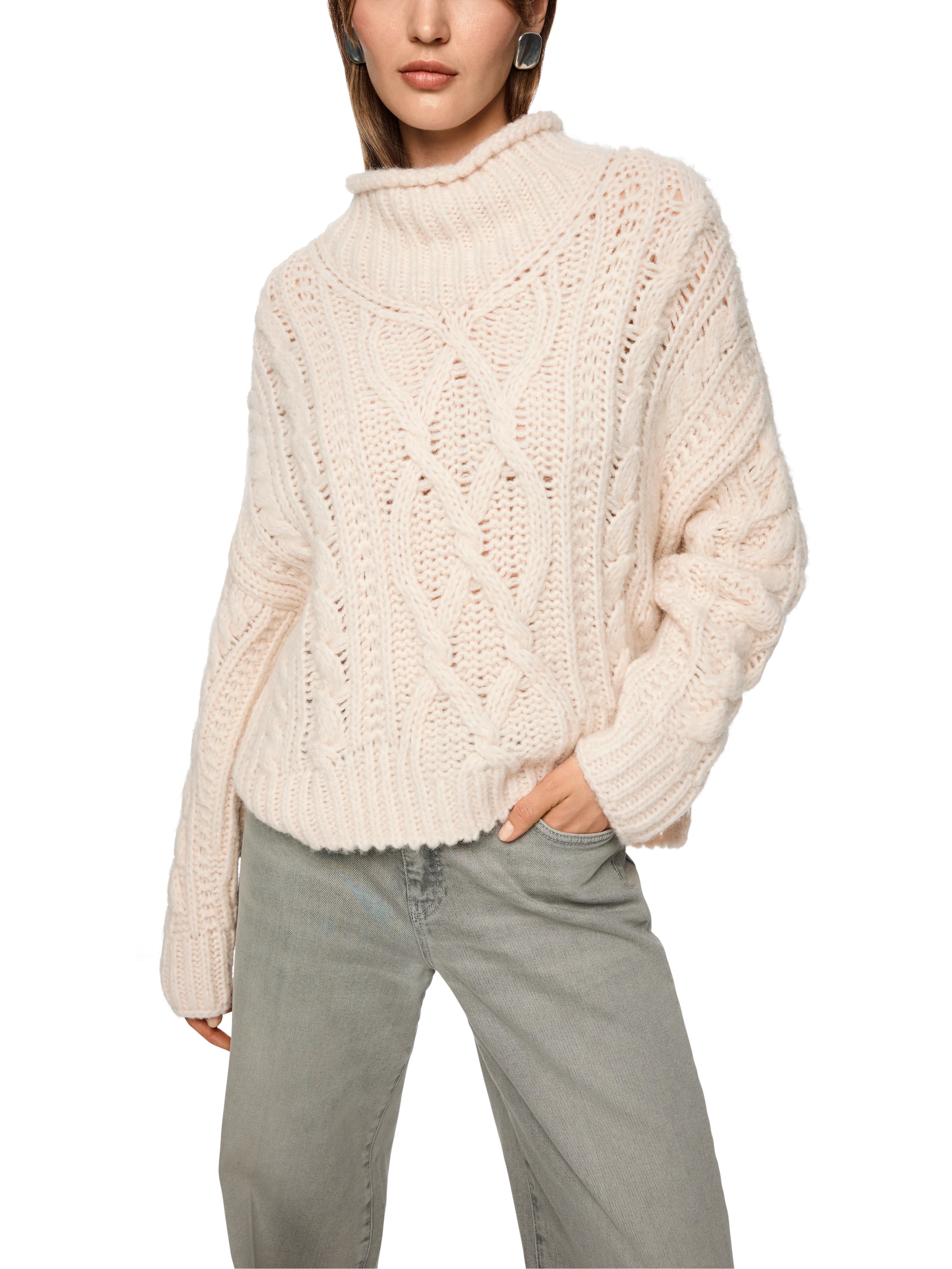 Marc Cain Zopfmusterpullover Knitted in Germany