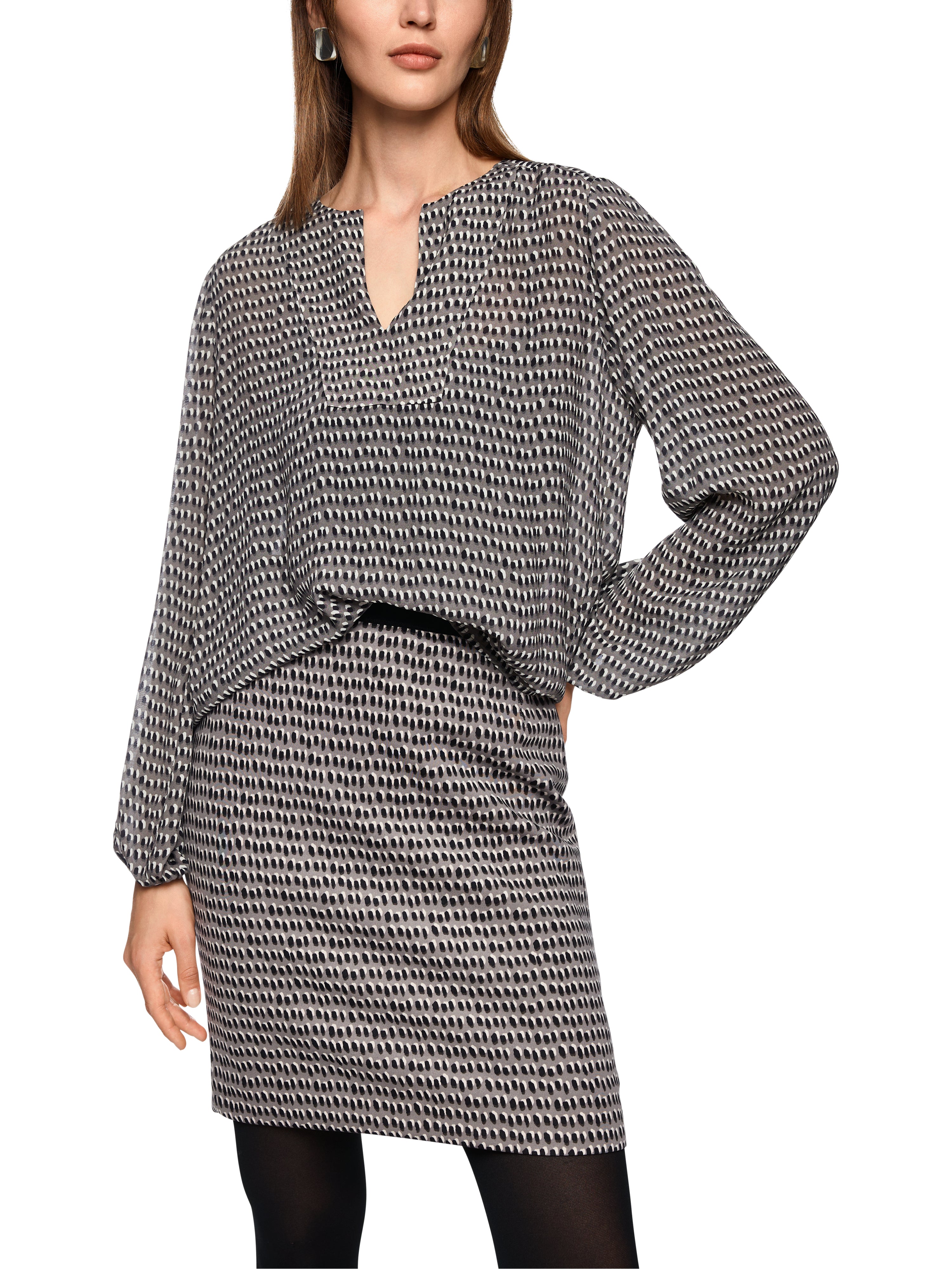 Marc Cain Viskosebluse mit Sprinkles-Print