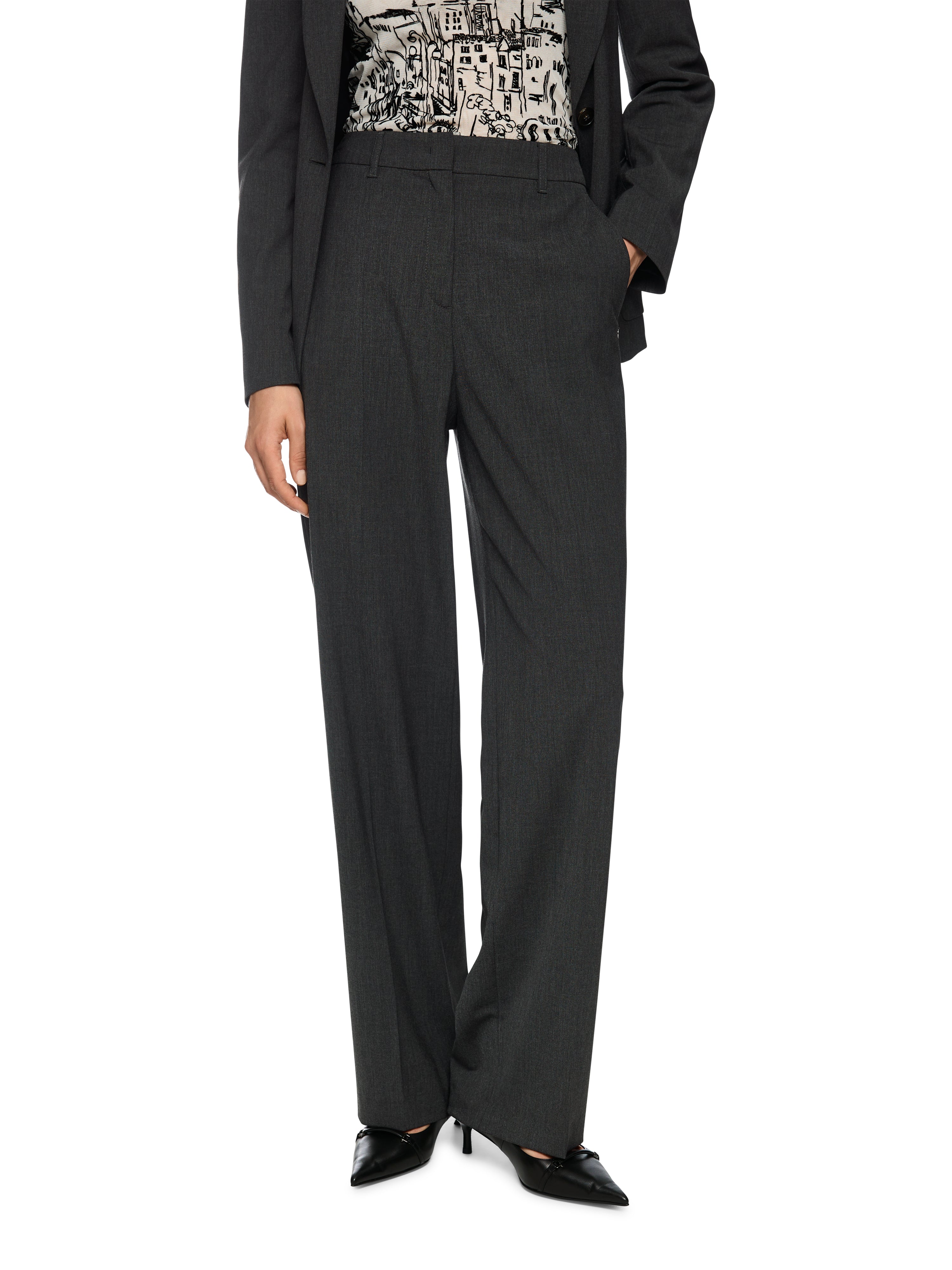 Marc Cain Wide Fit Hose WUKARI mit High Waist