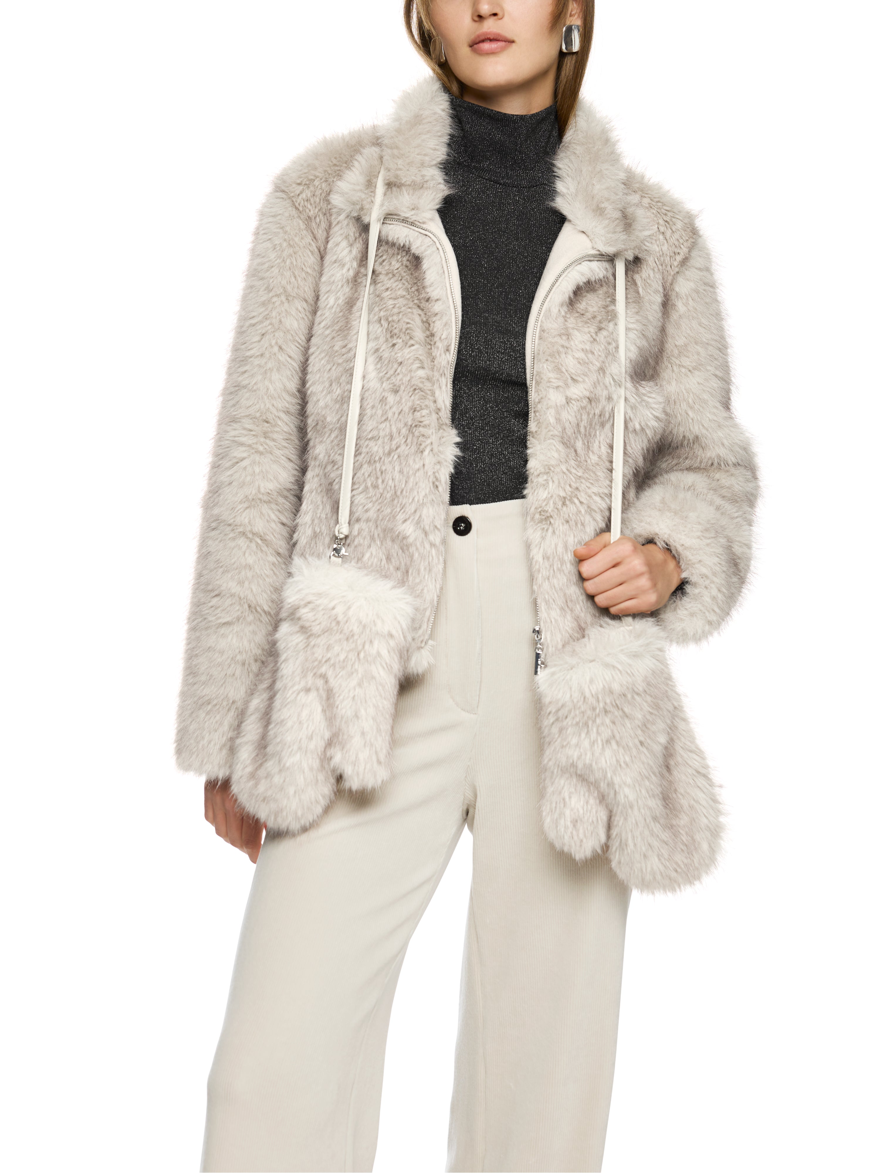 Marc Cain Kuschelige Fake Fur Fäustlinge