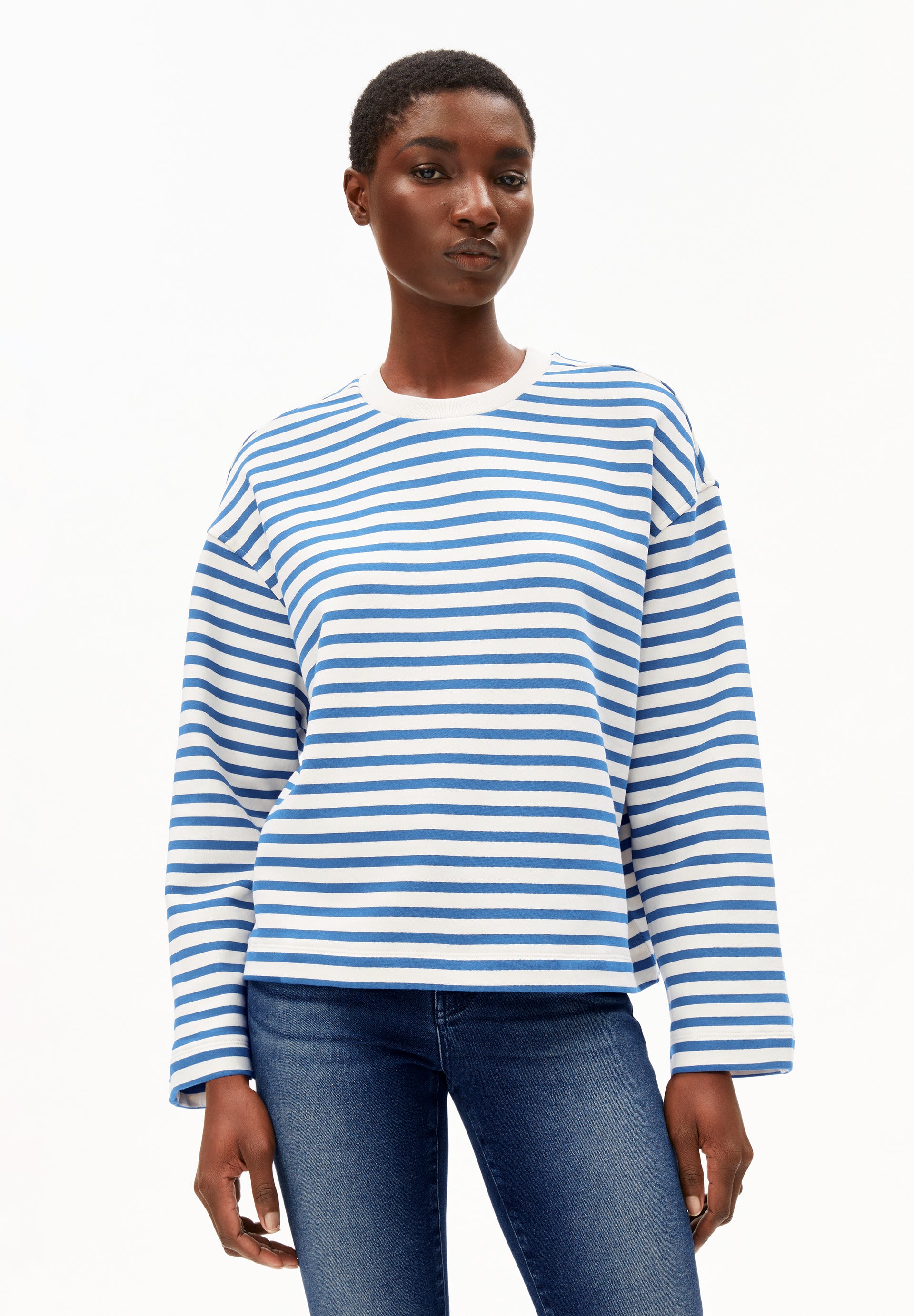 Armedangels Sweatshirt FRANKAA MAARLEN STRIPE aus Bio-Baumwolle