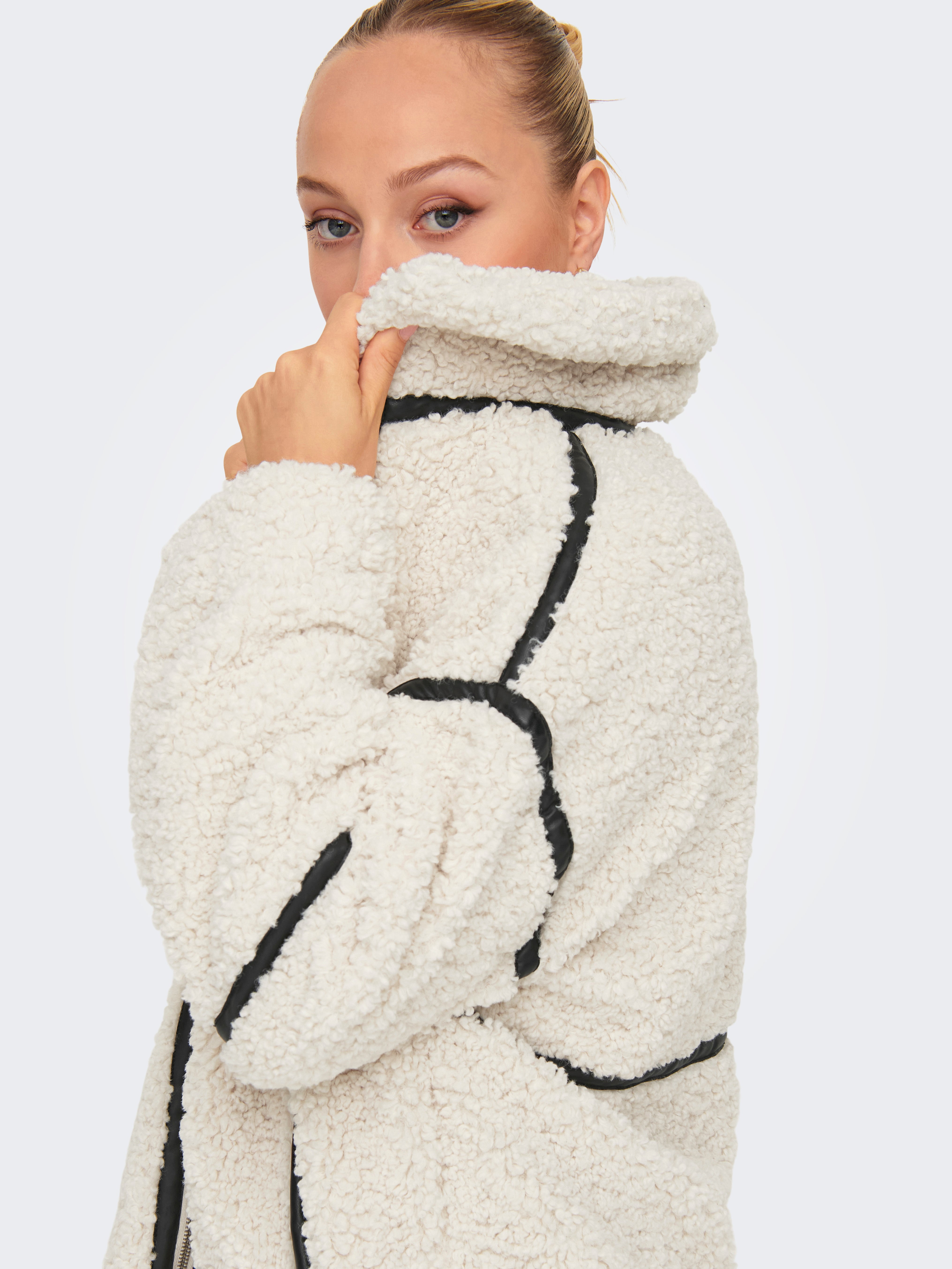 ONLY PARIS Damen Teddyfell Jacke