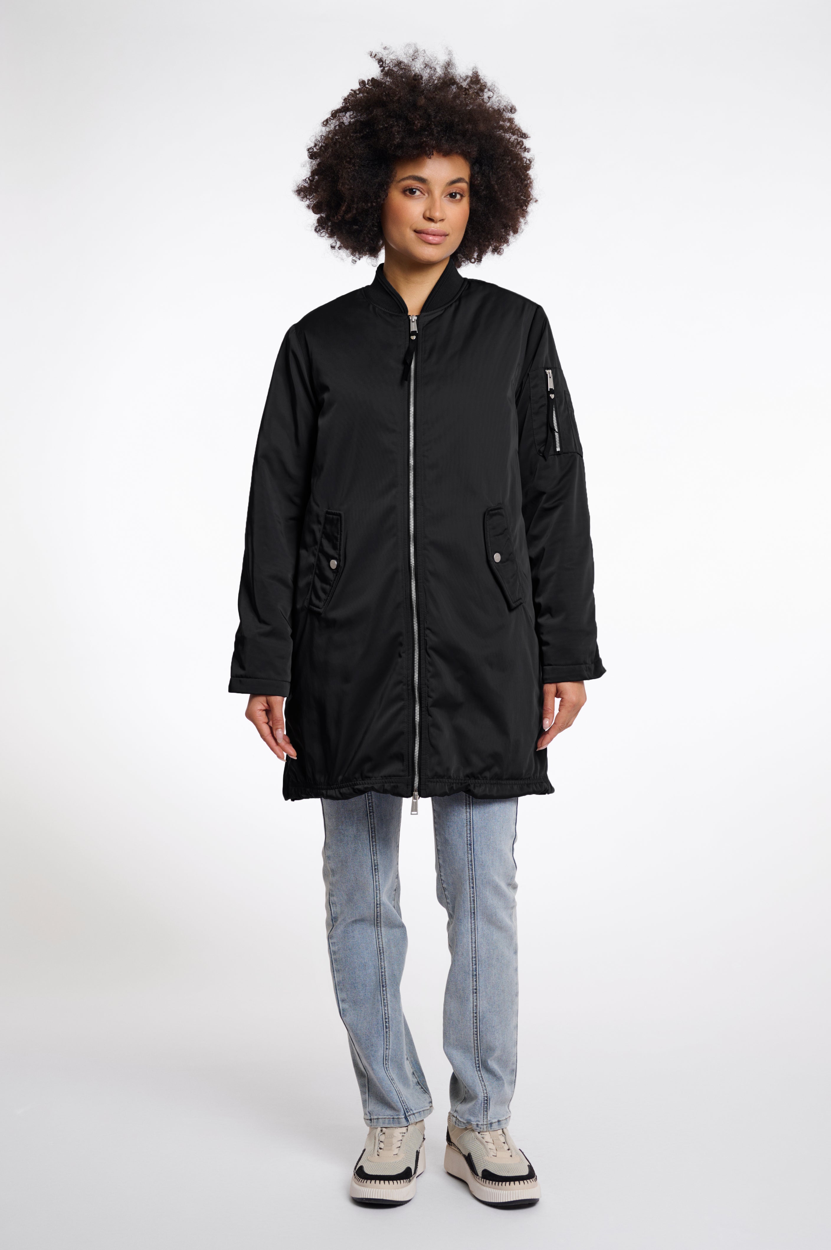 RINO&PELLE Lange Bomberjacke Star