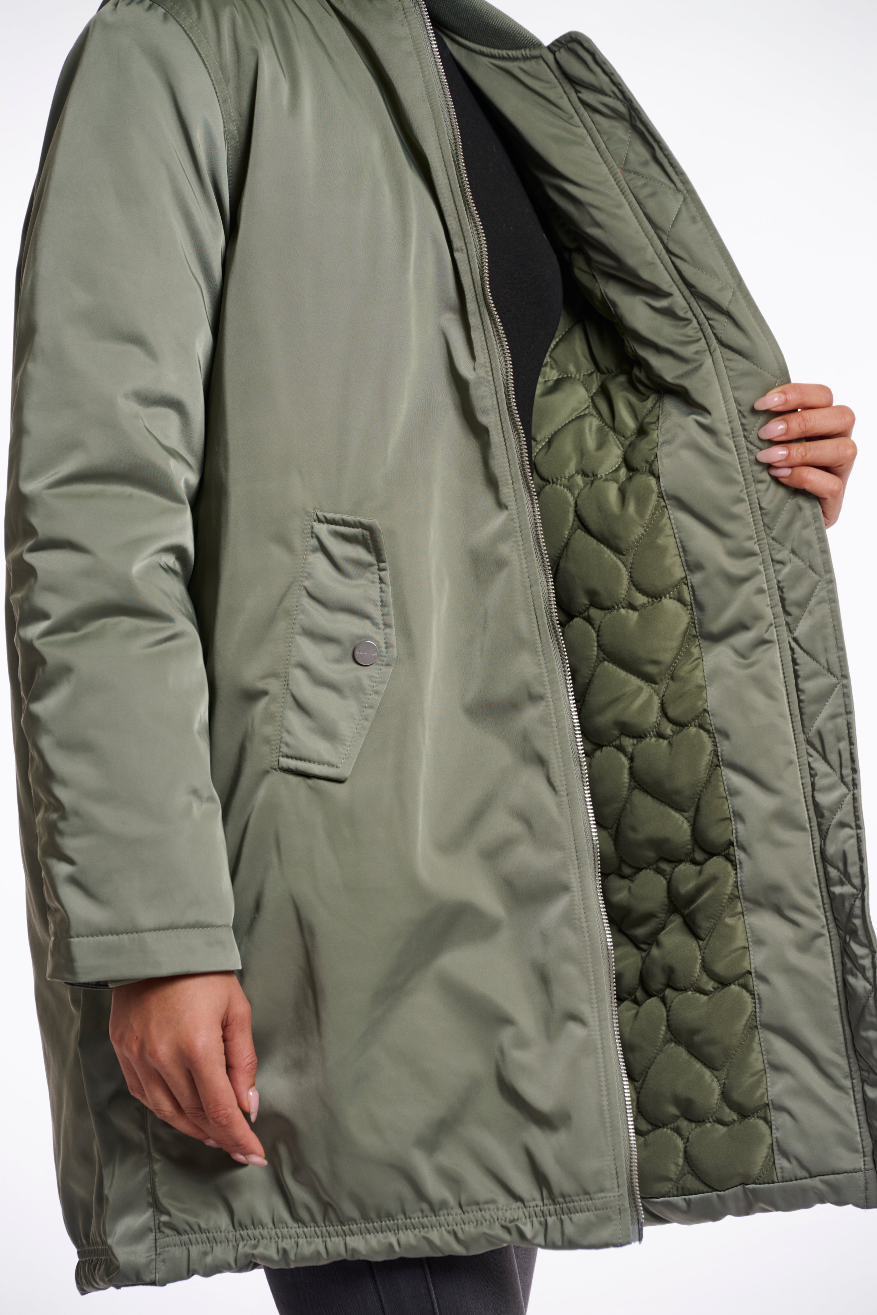 RINO&PELLE Long Bomber Jacke