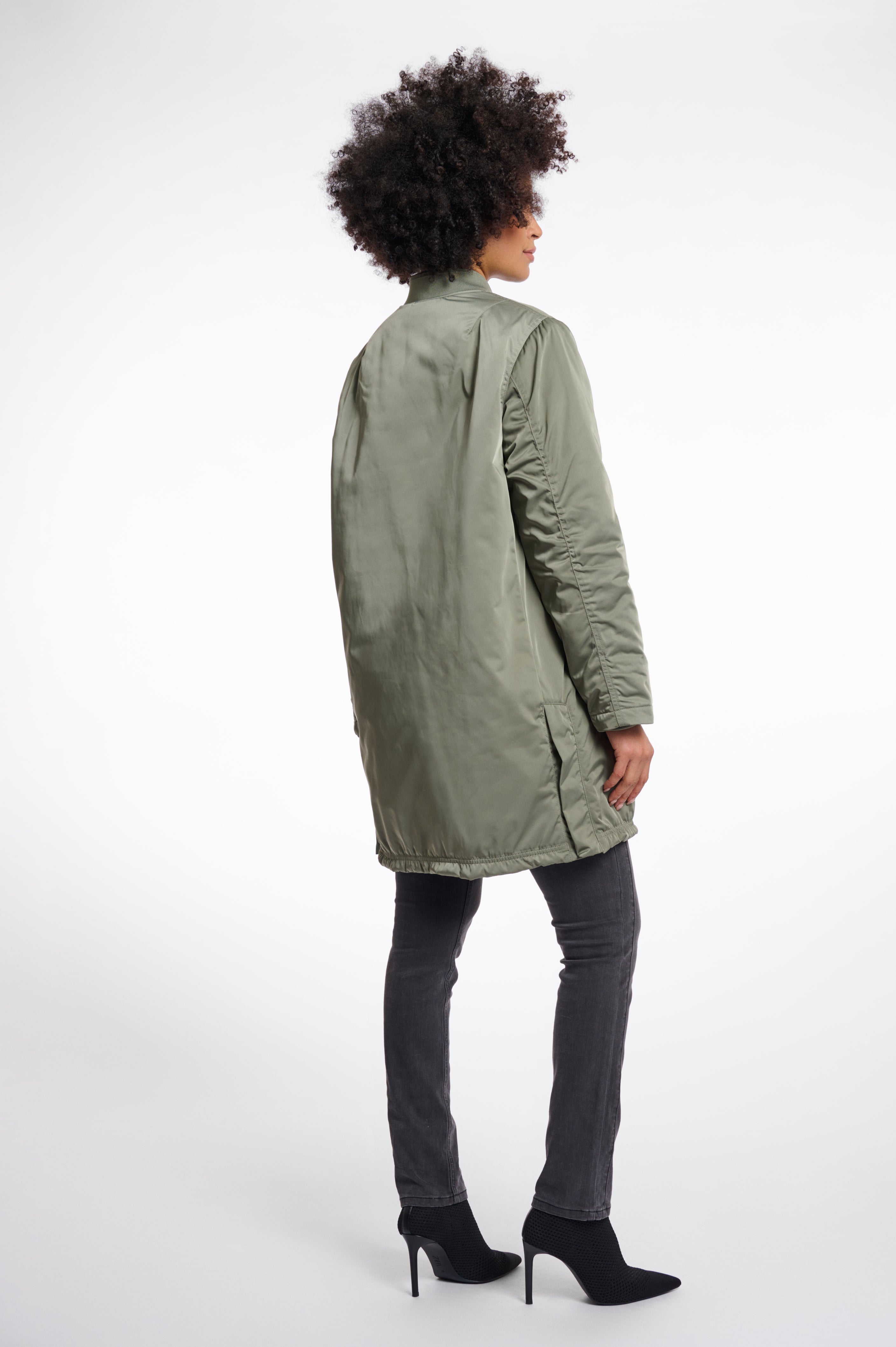 RINO&PELLE Long Bomber Jacke