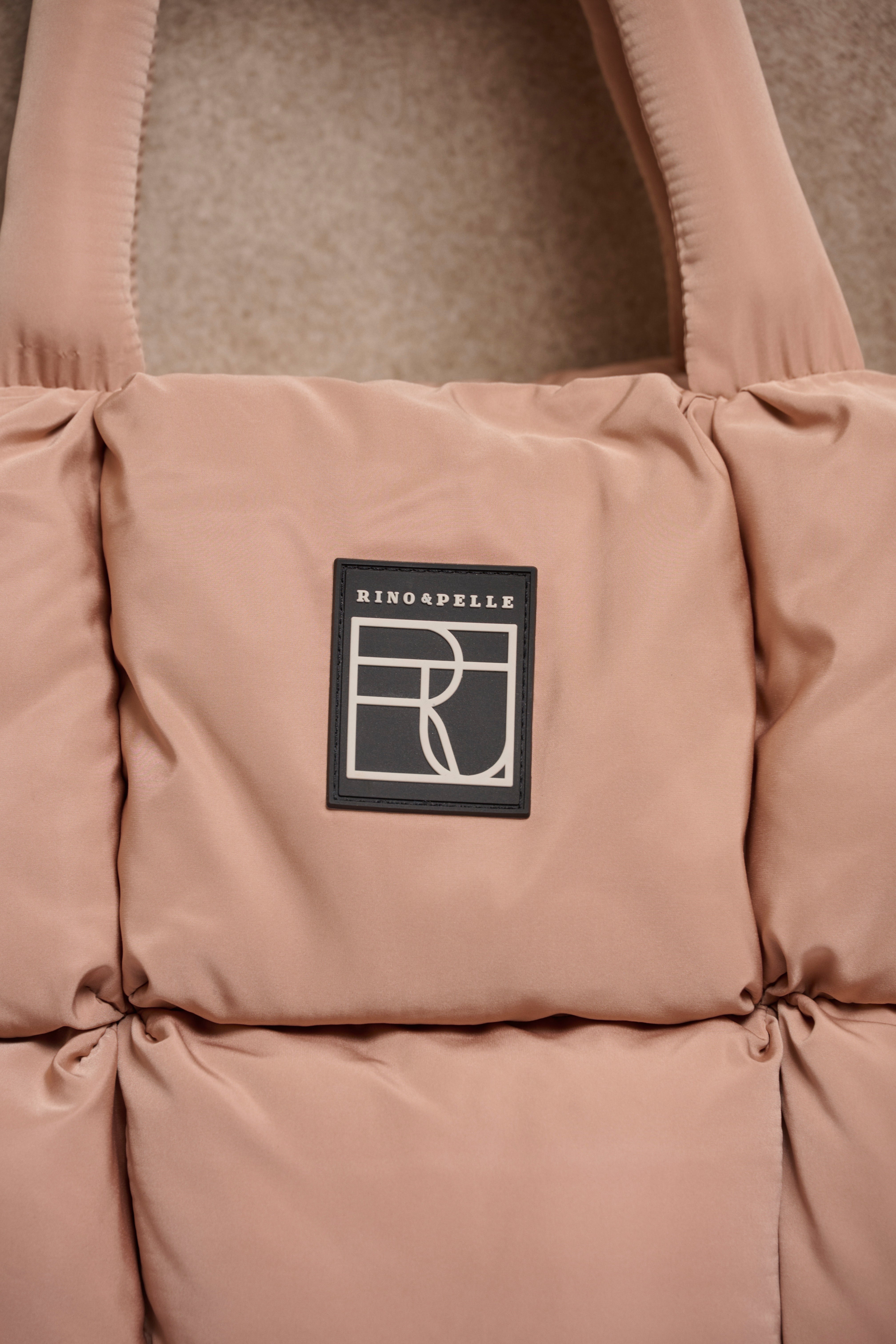 RINO&PELLE Gepolsterte Handtasche in hellbeige Fabienne