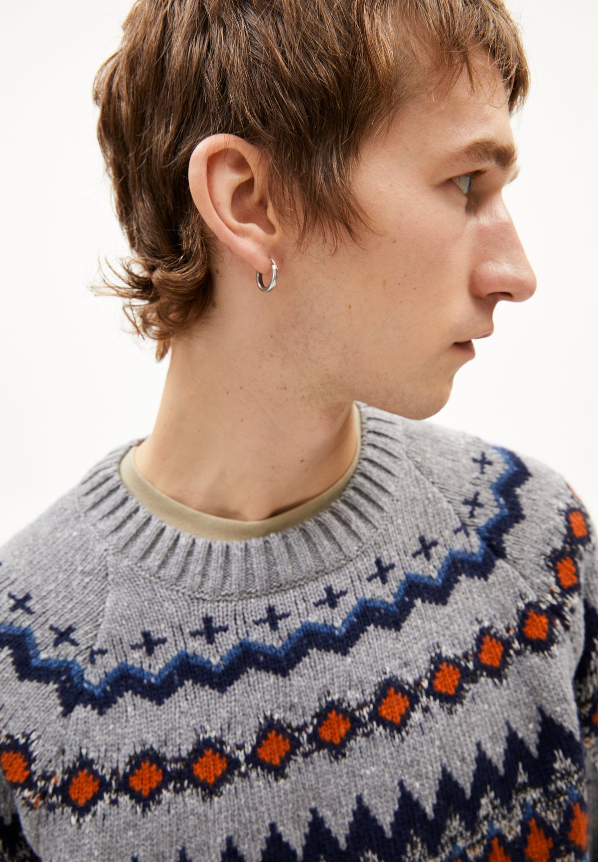 Armedangels Pullover mit Grobstrickmuster KAALLA FAIR ISLE