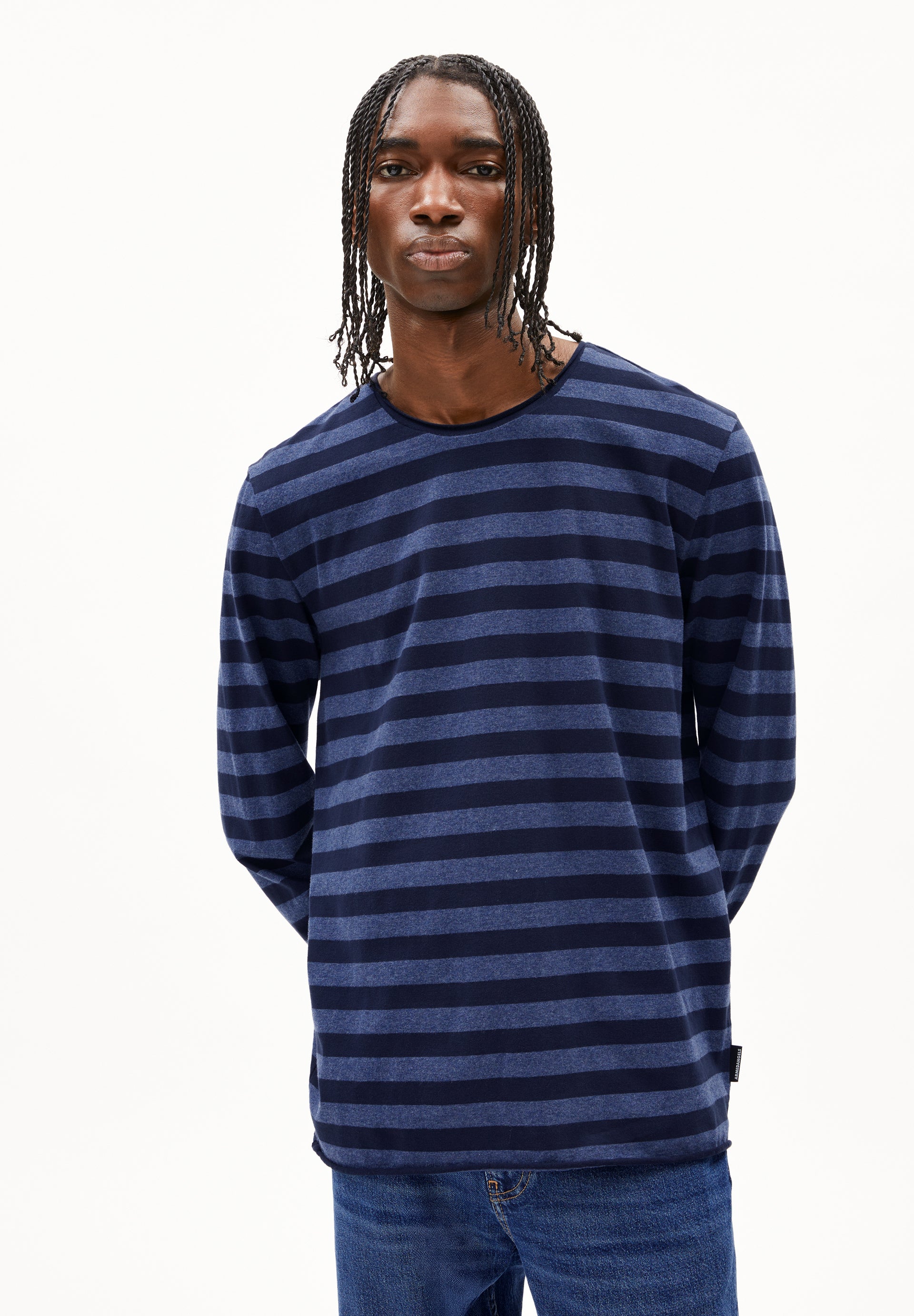 Armedangels Herren Longsleeve aus Bio-Baumwolle MAARKOS