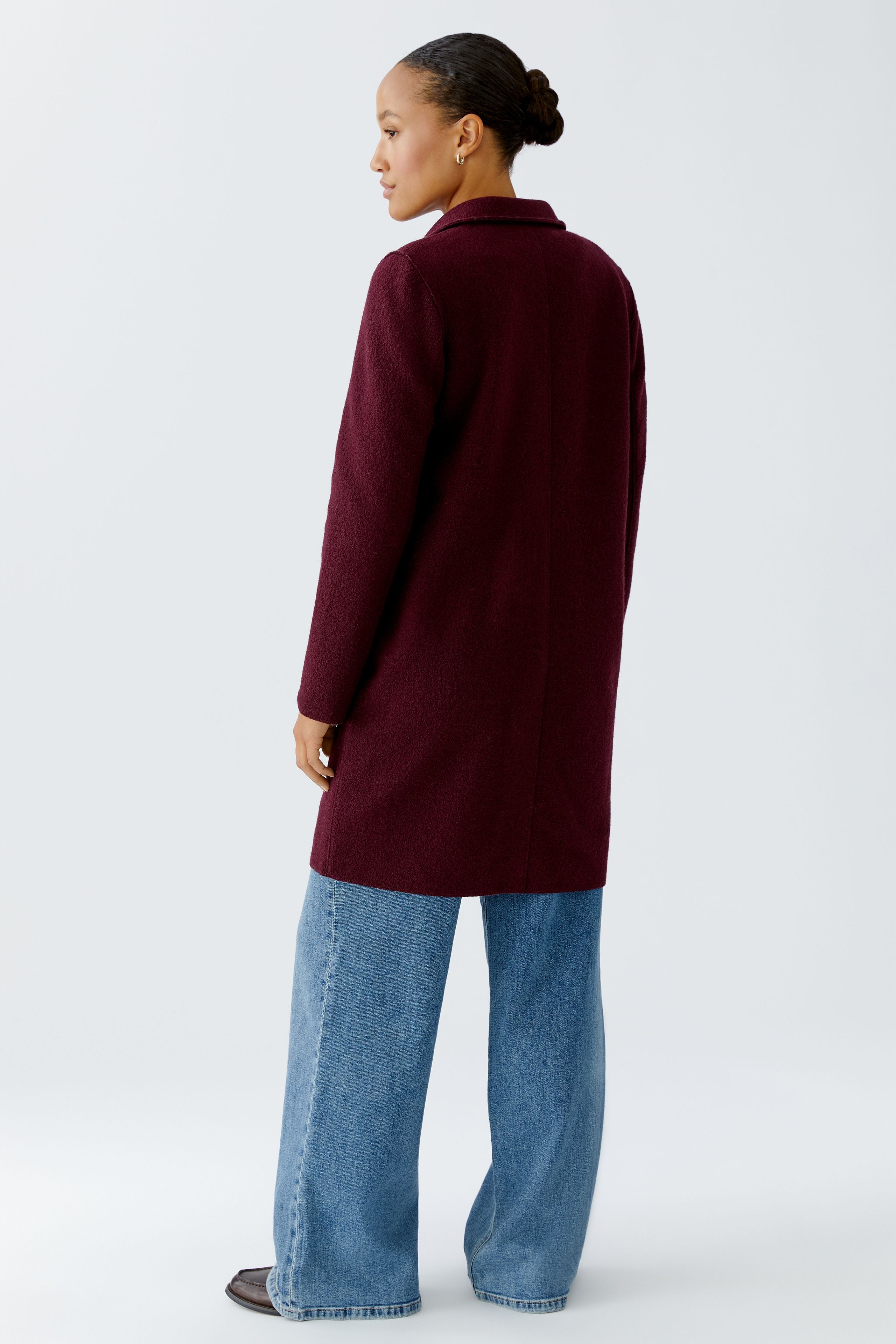 OUI MAYSON Mantel Boiled Wool in reiner Schurwolle