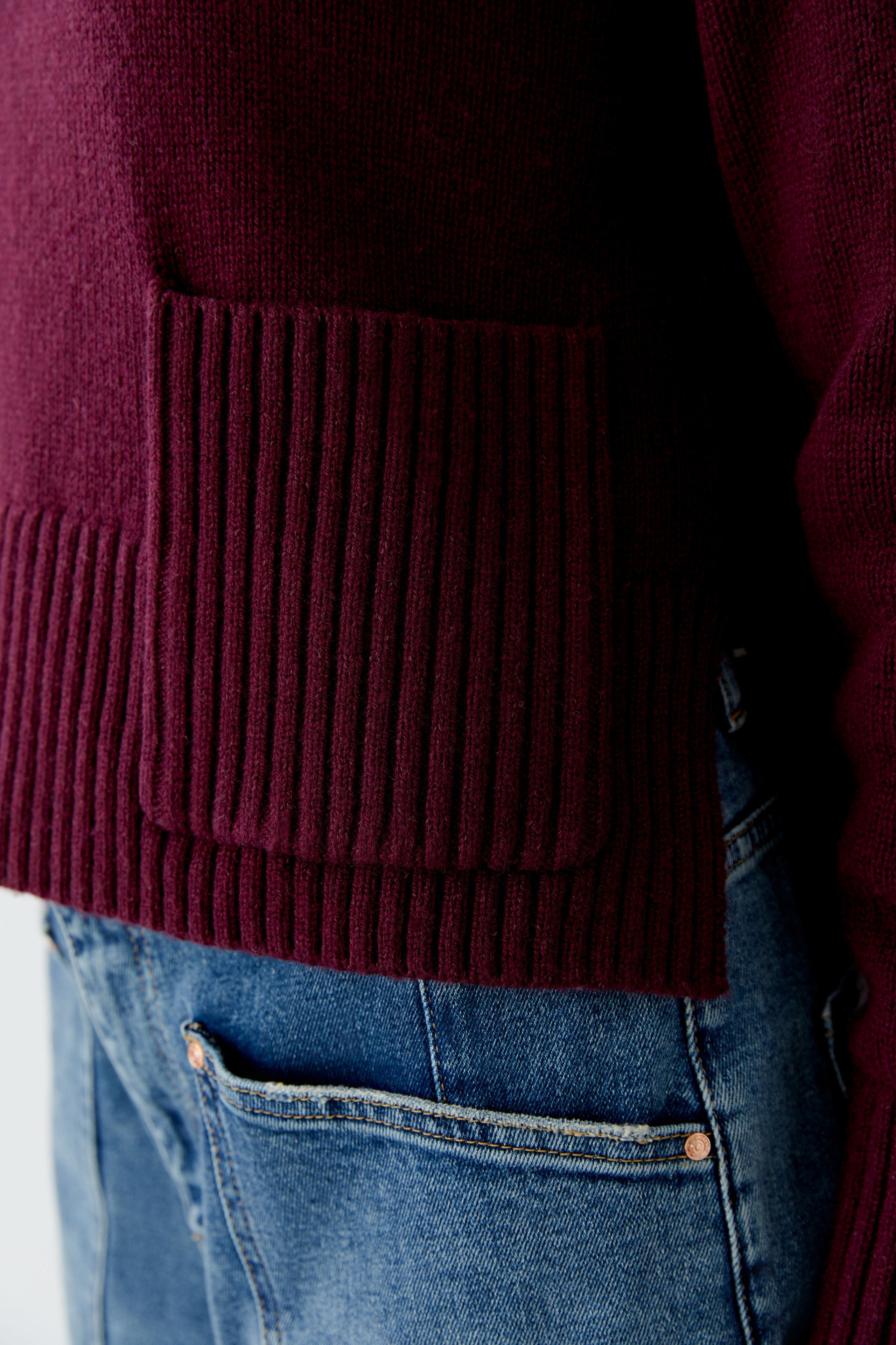 OUI Pullover mit Rundhalsausschnitt und schmaler Rollkante