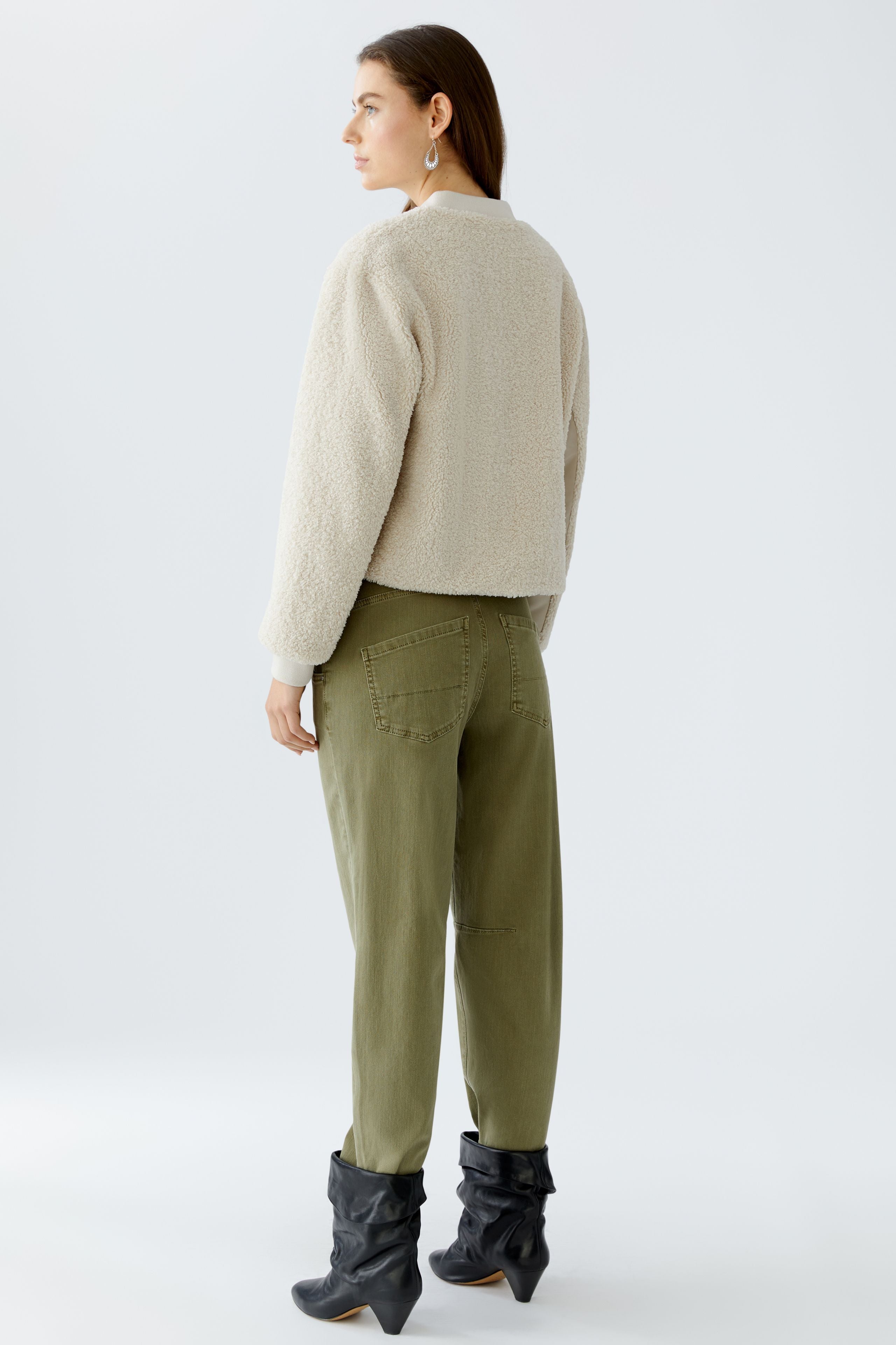 OUI Blouson mit Patch aus Teddyfell