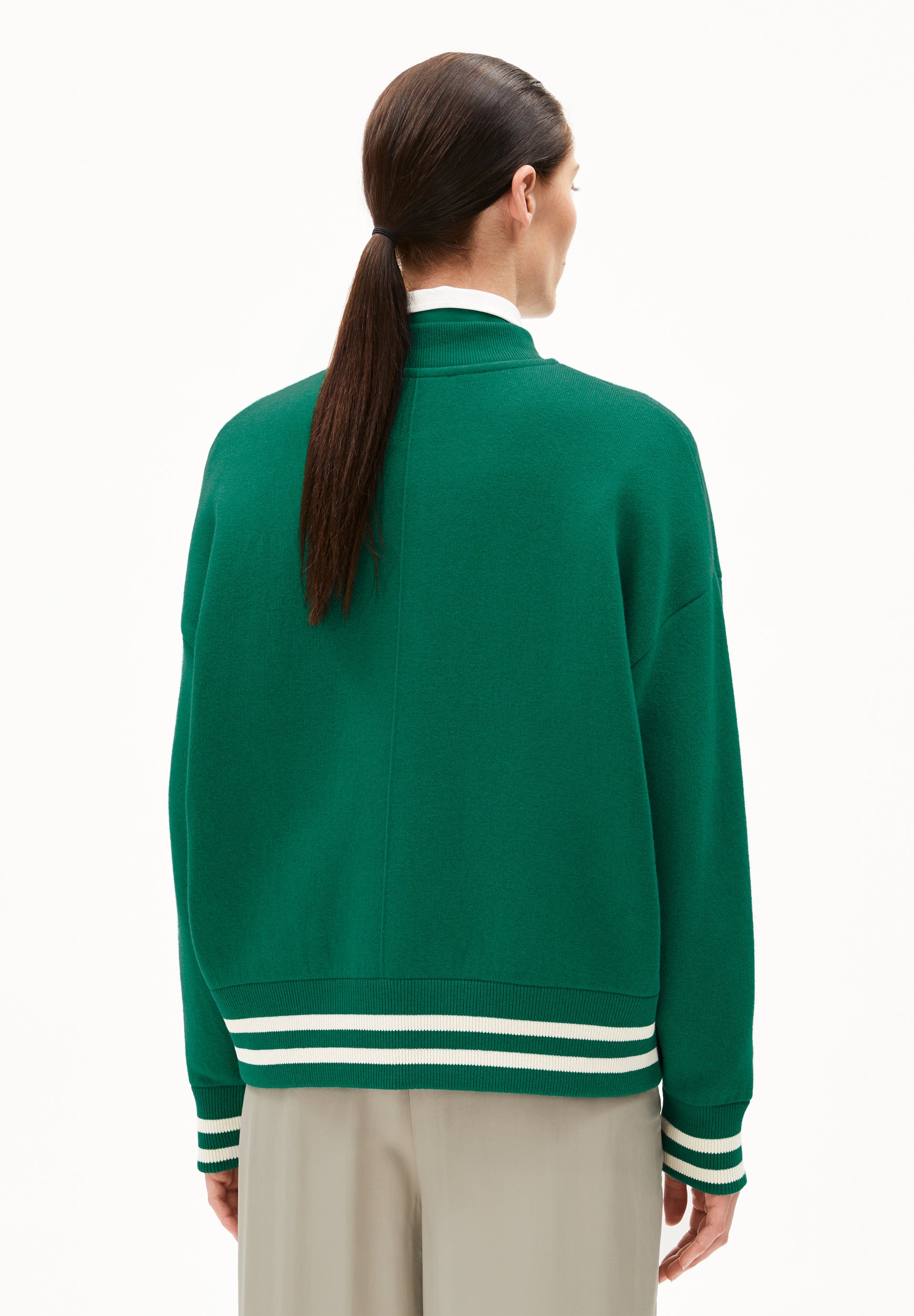 Armedangels Collegejacke aus Feinstrick AALISON