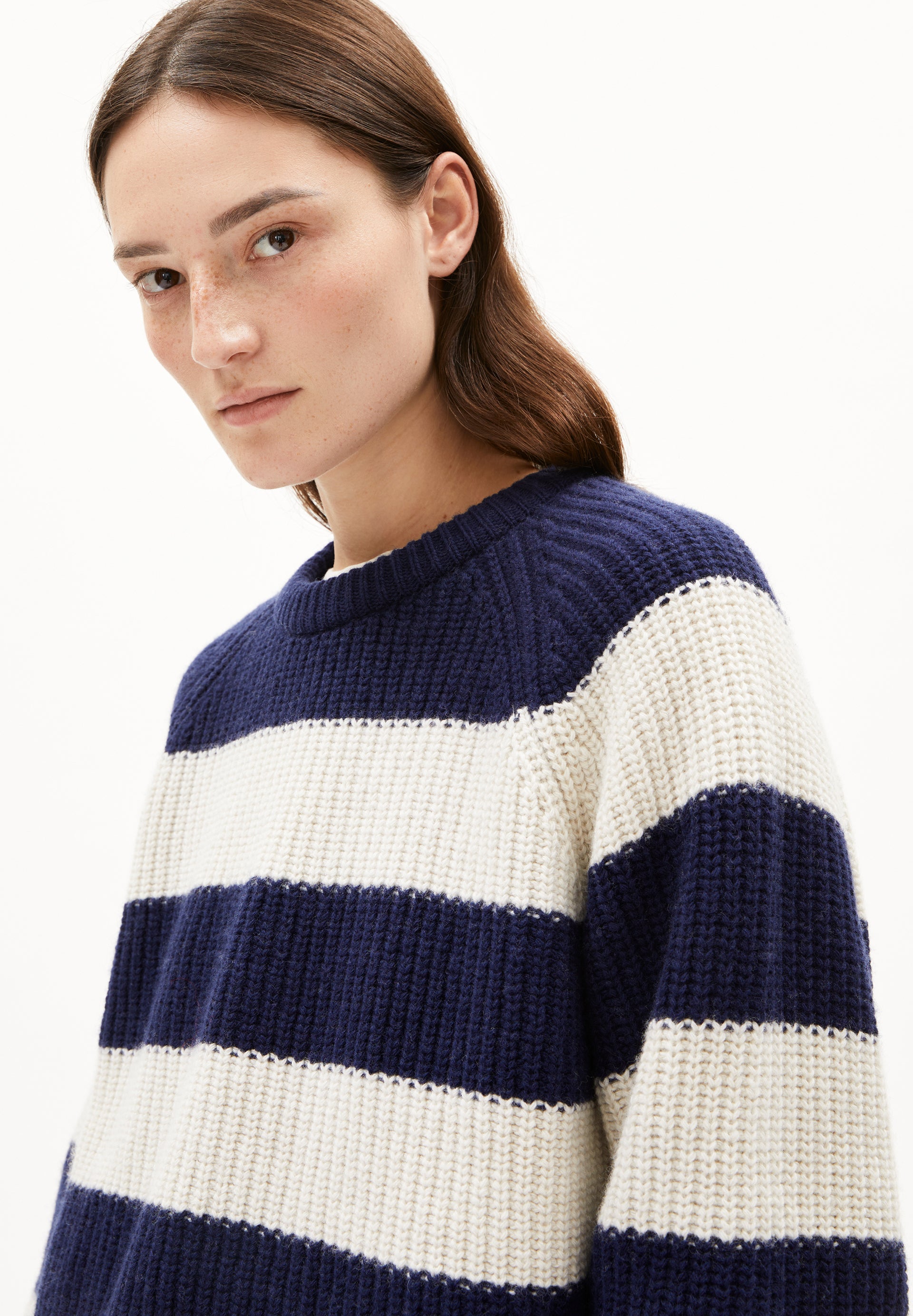Armedangels Grobstrickpullover KAAGI STRIPES