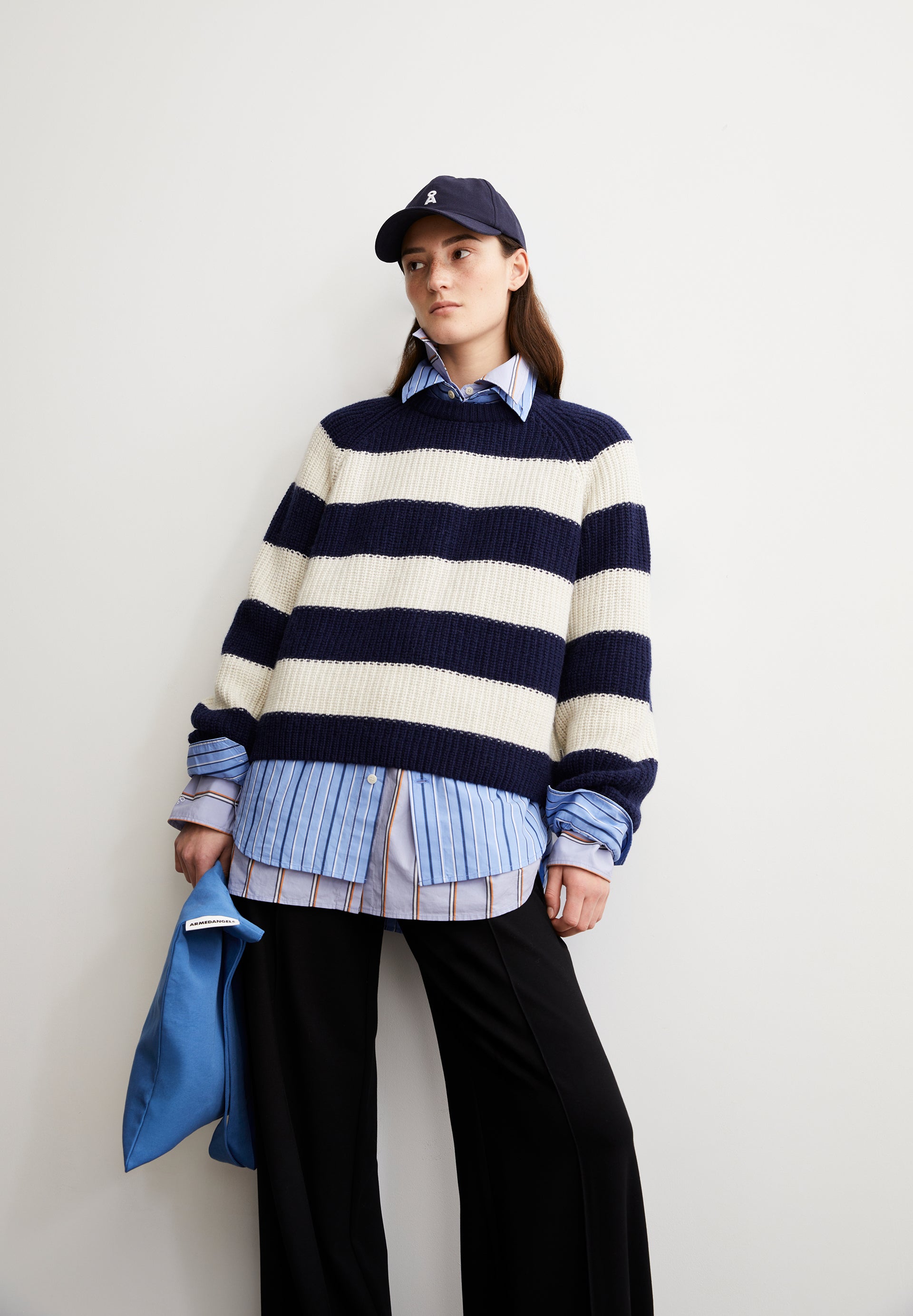 Armedangels Grobstrickpullover KAAGI STRIPES