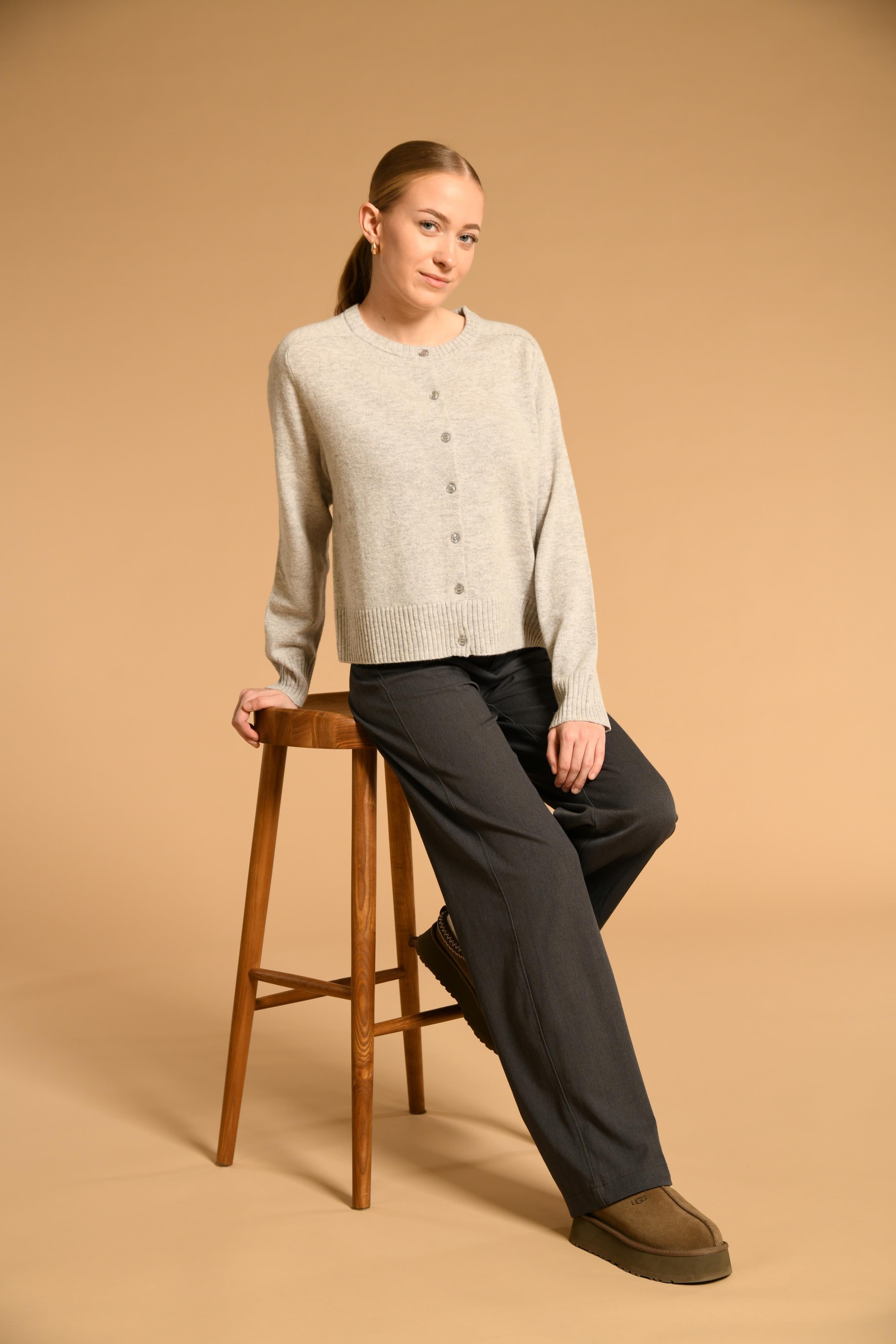 The Fashion People Merino Strickjacke